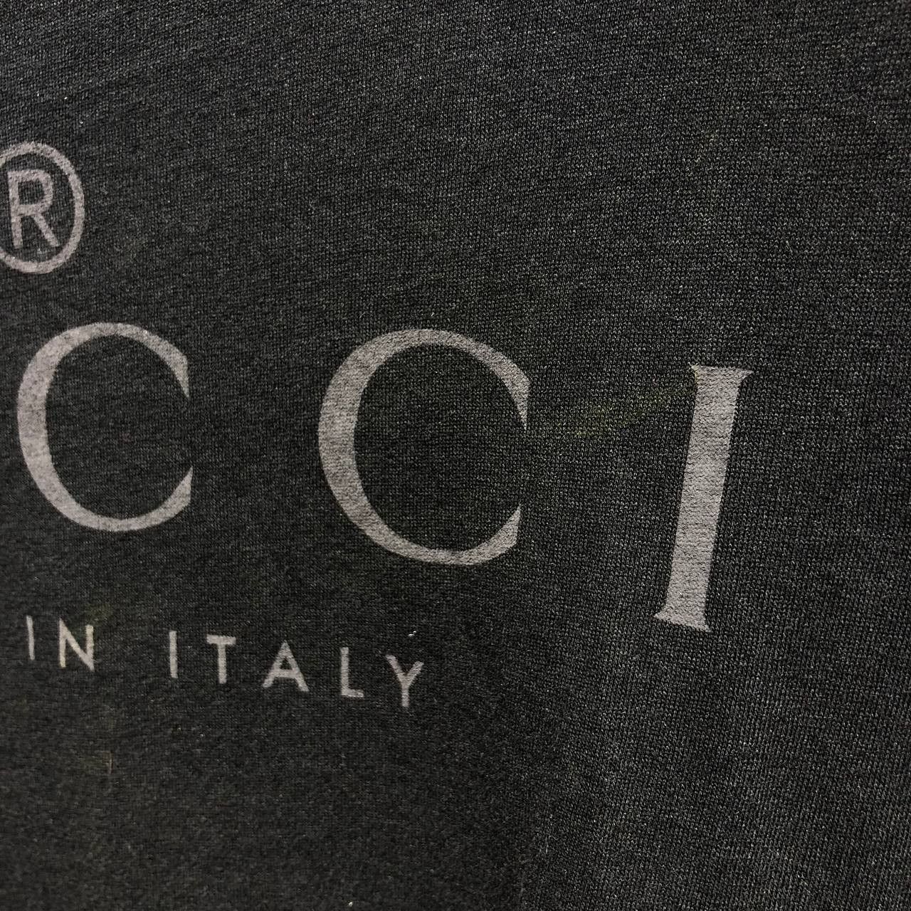 Gucci Logo Made in Italy Black on Black tee