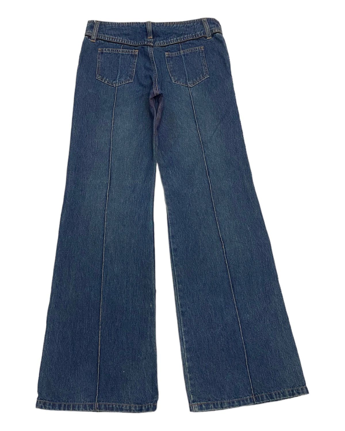 Hysteric Glamour JAPANESE AVANT GARDE STYLE FLARE DISTRESSED DENIM JEANS Size US 30 / EU 46 - 2 Thumbnail