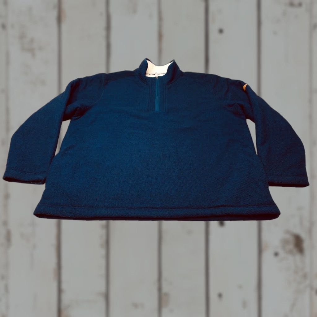 Orvis VINTAGE: No. Orvis Mens 2XL Quarter Zip Sweater Shirt Blue Fleece Lined Sherpa 7435 Size US XXL / EU 58 / 5 - 1 Thumbnail
