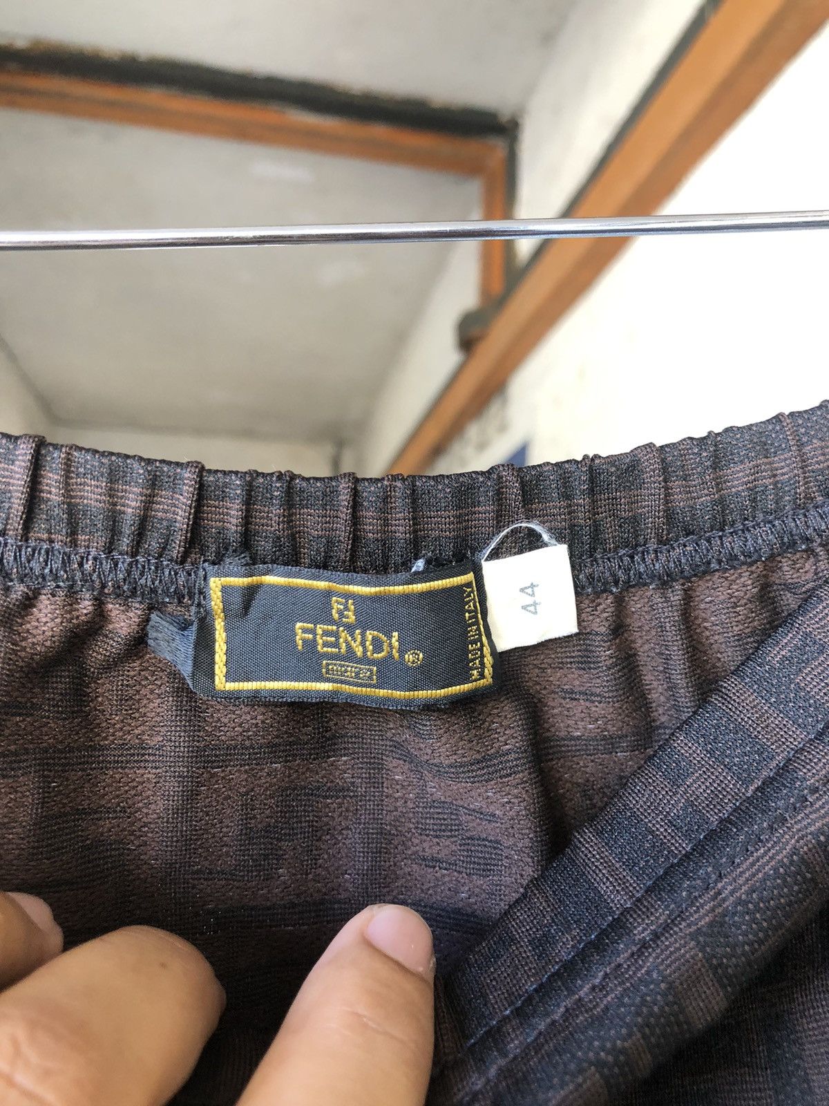 Fendi Vintage Fendi Zucca Monogram Stretchable Mini Skirt Size 30" / US 8 / IT 44 - 9 Thumbnail