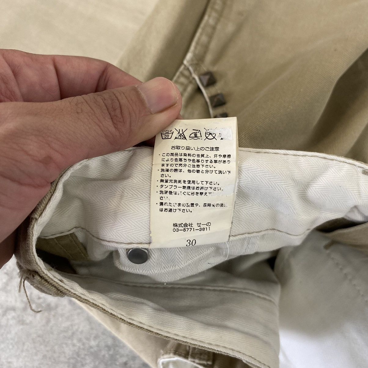 Vanquish Vanquish Made In Japan Studded Flared Chino Pants Size US 30 / EU 46 - 21 Thumbnail