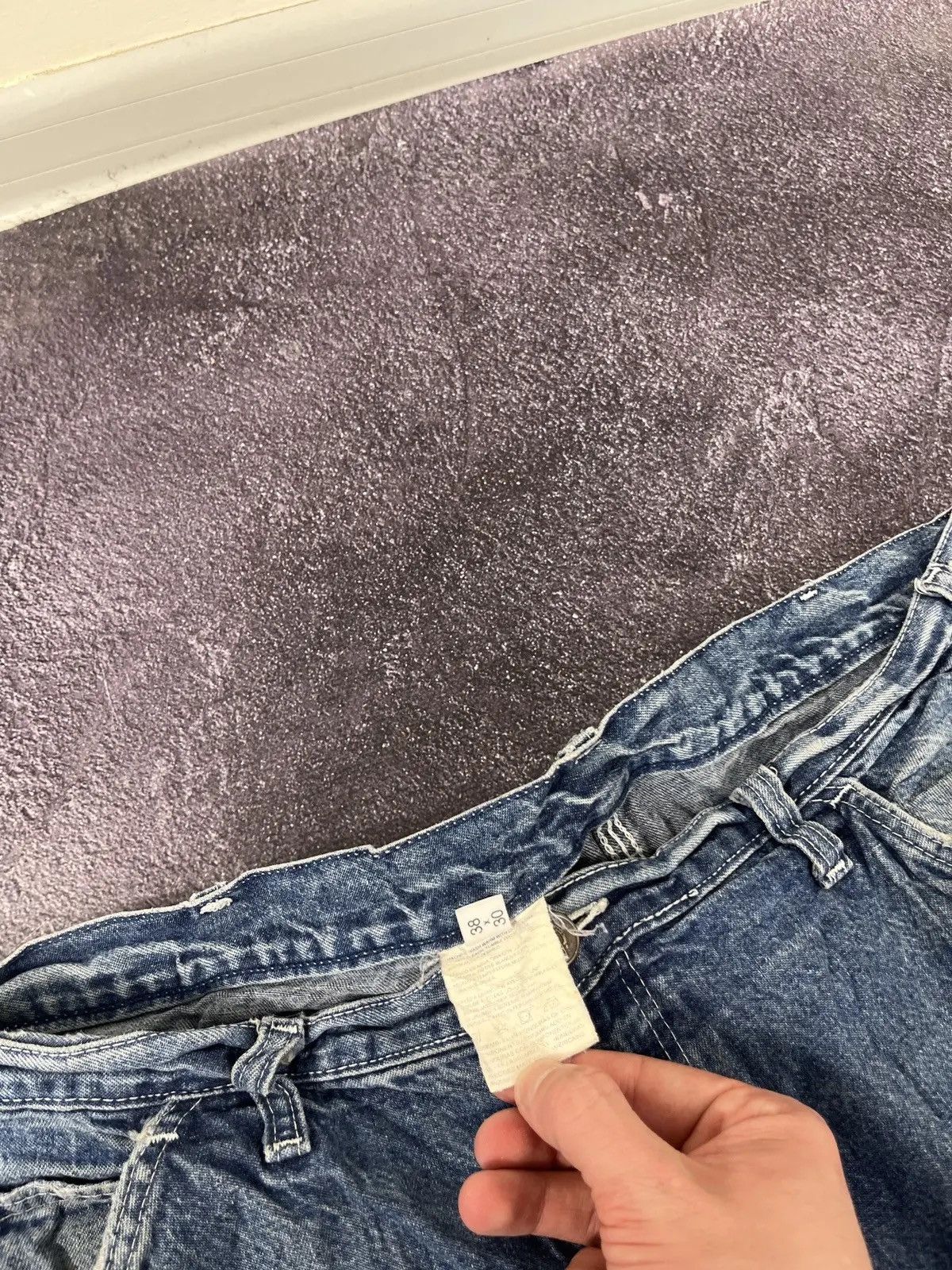 Dickies × Vintage Vintage Dickies USA Denim Faded Blue Hype Baggy Jeans Size US 38 / EU 54 - 11 Thumbnail