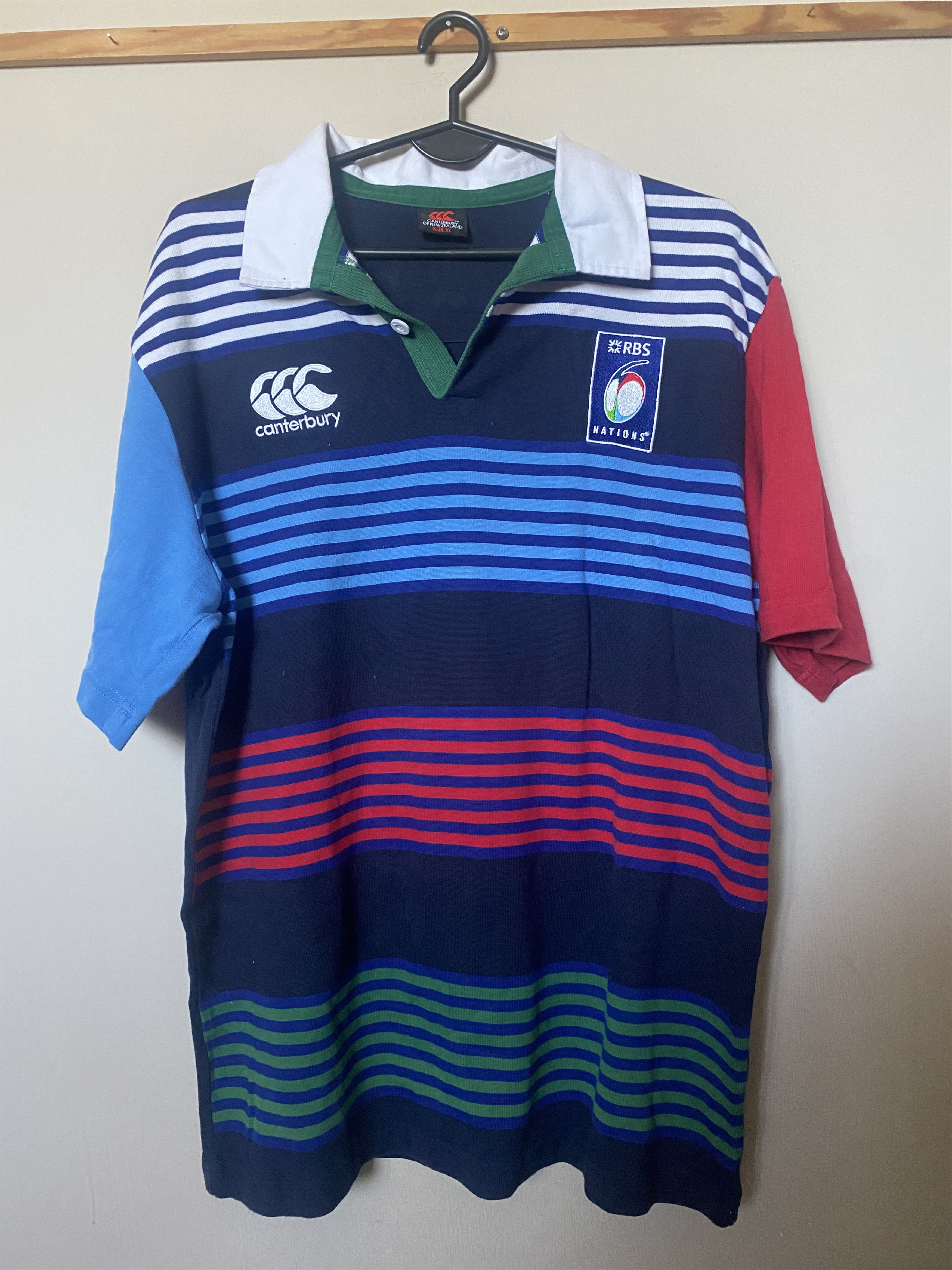 Canterbury of New Zealand Rugby Jersey RBS Nations - XL - #6 - Canterbury - UNIQUE Size US XL / EU 56 / 4 - 1 Thumbnail
