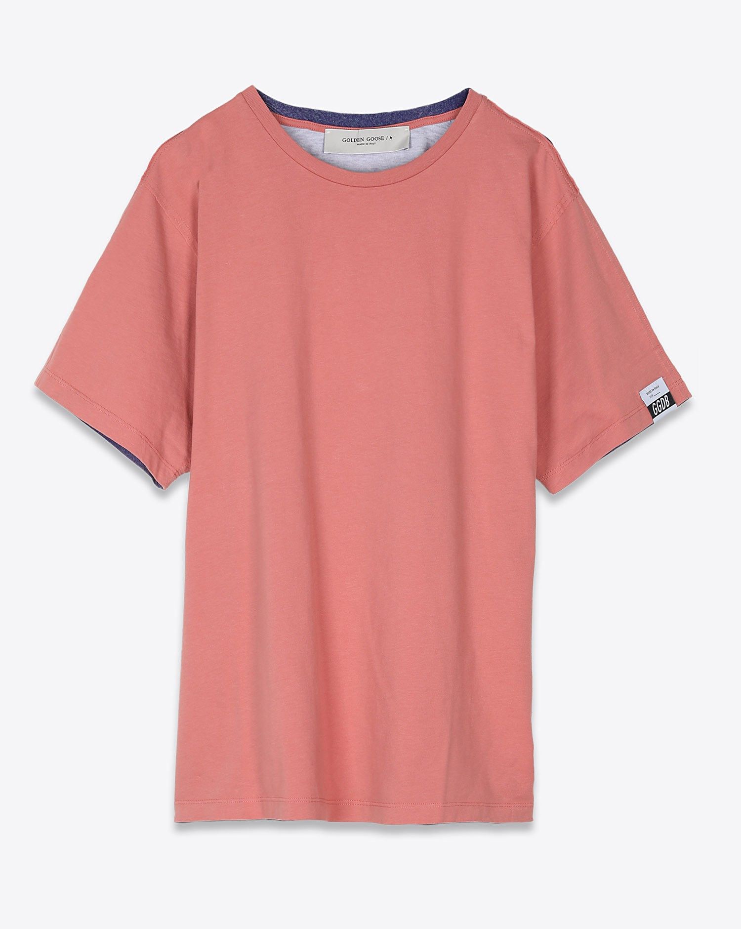 Golden Goose o1y0825 Crewneck T-Shirt in Salmon Pink Size XS / US 0-2 / IT 36-38 - 1 Thumbnail