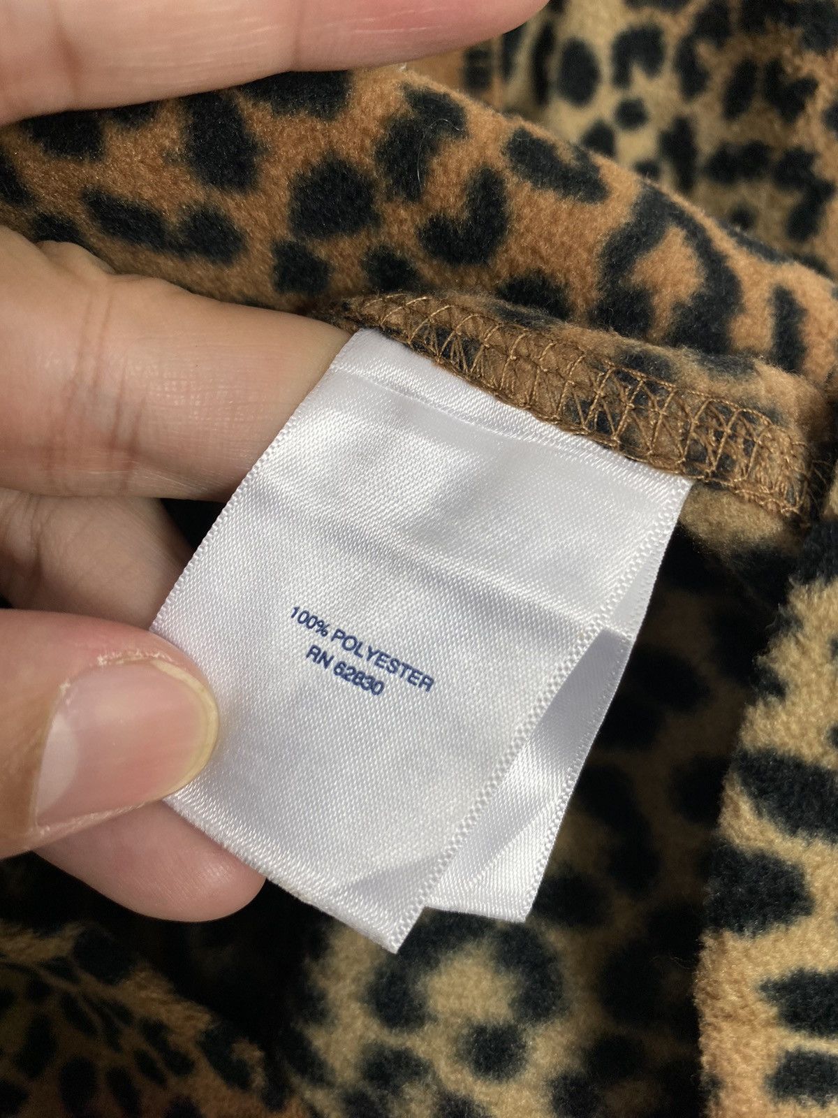 Lands' End Rare‼️ Lands’ End Leopard Women Half Zip Fleece Size S / US 4 / IT 40 - 5 Thumbnail