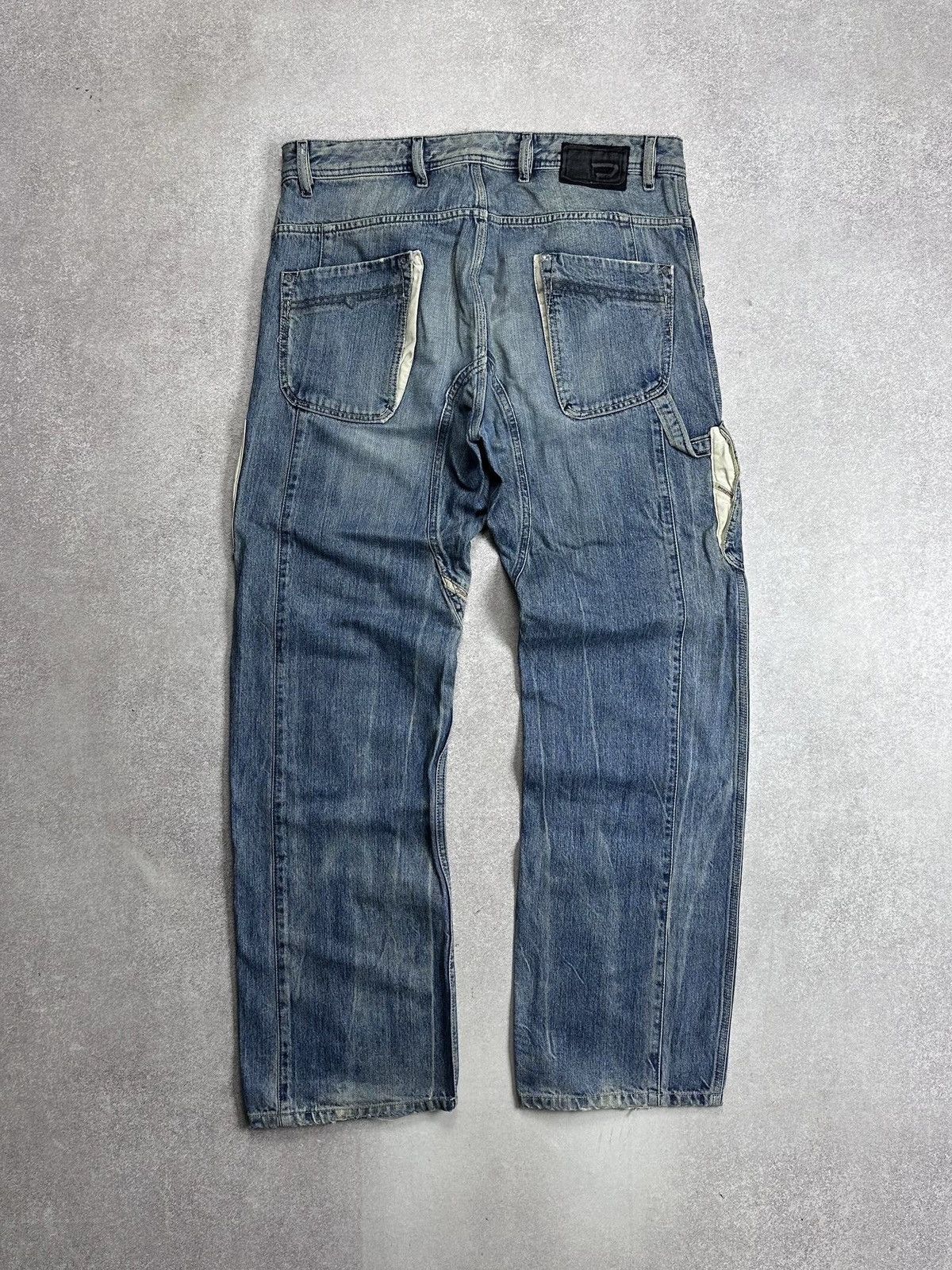 Diesel Vintage Diesel Baggy Workwear Avantgarde Y2K Jeans 33 Size US 33 - 1 Thumbnail