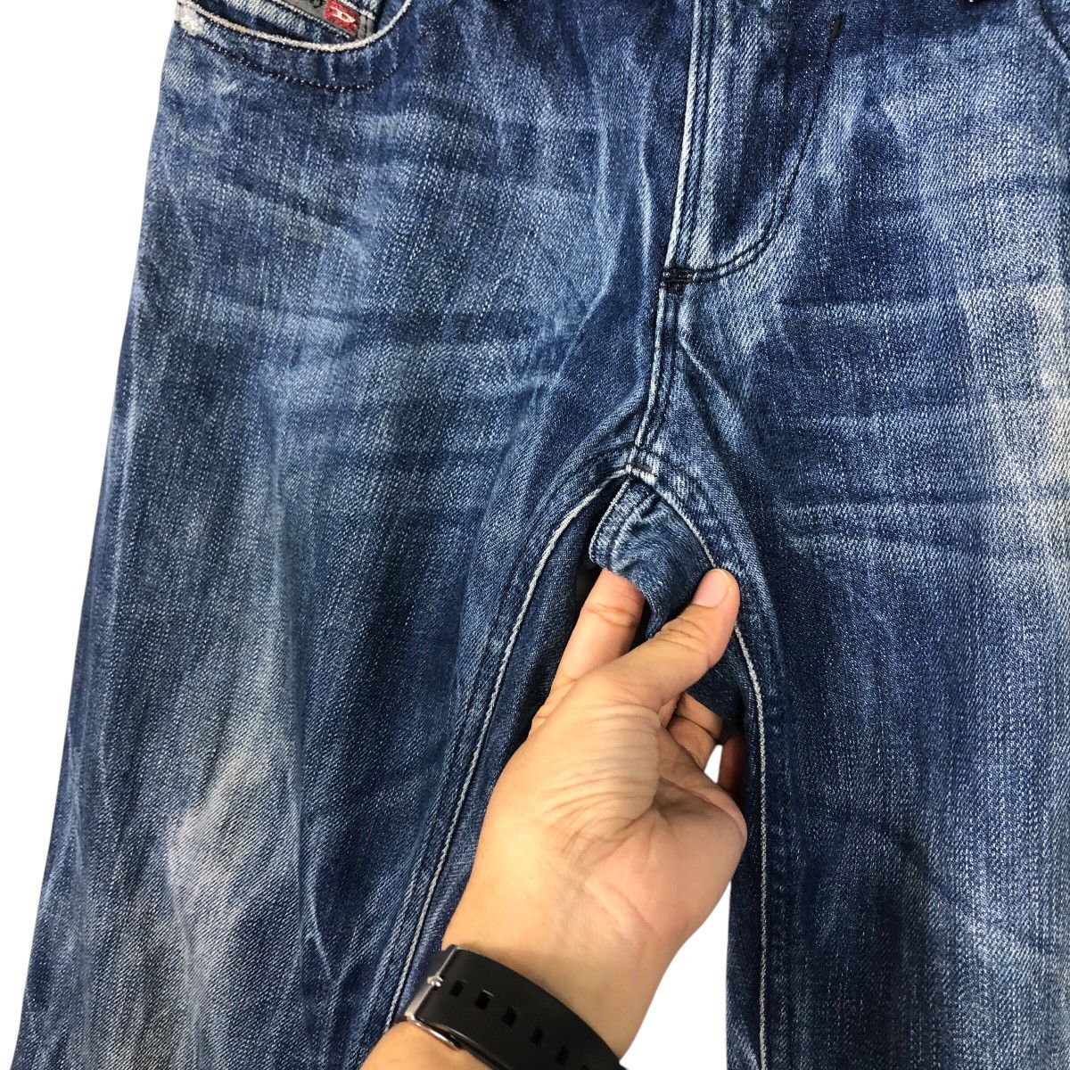 Diesel 📌Vintage Denim Jeans Diesel Parachute Bondage Biker Style Size US 32 / EU 48 - 17 Thumbnail