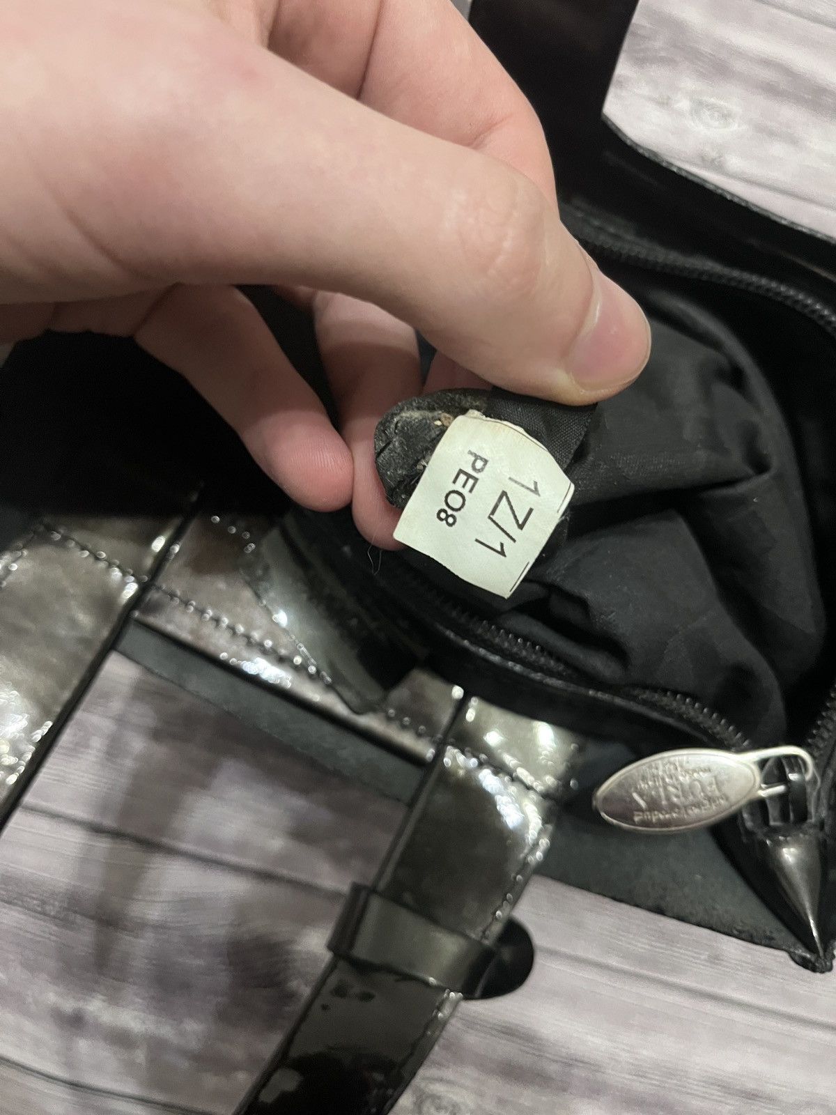 Furla Furla Dark Green Glossy Patent Mini Tote Bag Size ONE SIZE - 9 Thumbnail