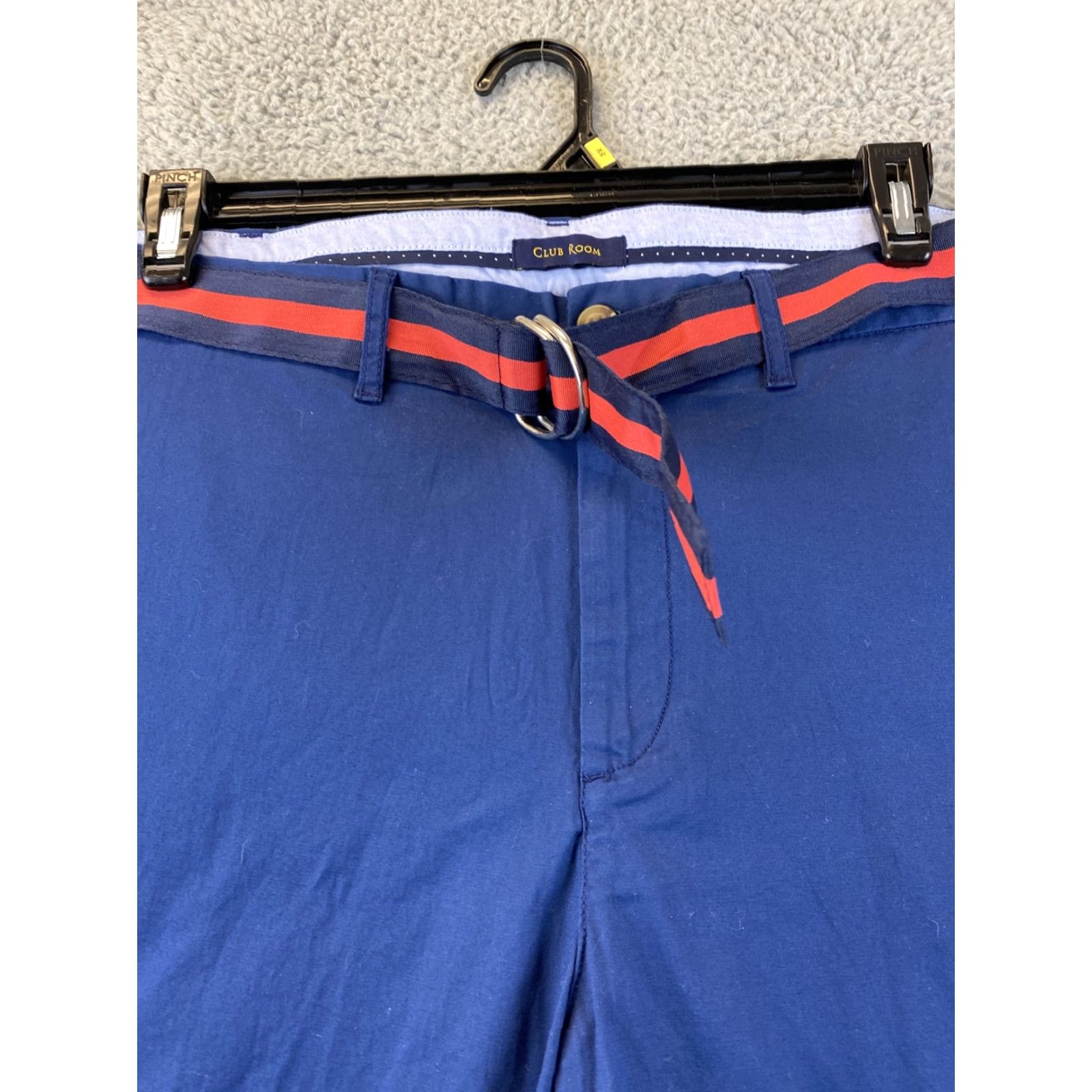 Club Room Club Room Men's Regular-Fit 9" Stretch Chino Shorts Blue Size 36 Casual Lightweight Pockets Size US 36 / EU 52 - 2 Thumbnail