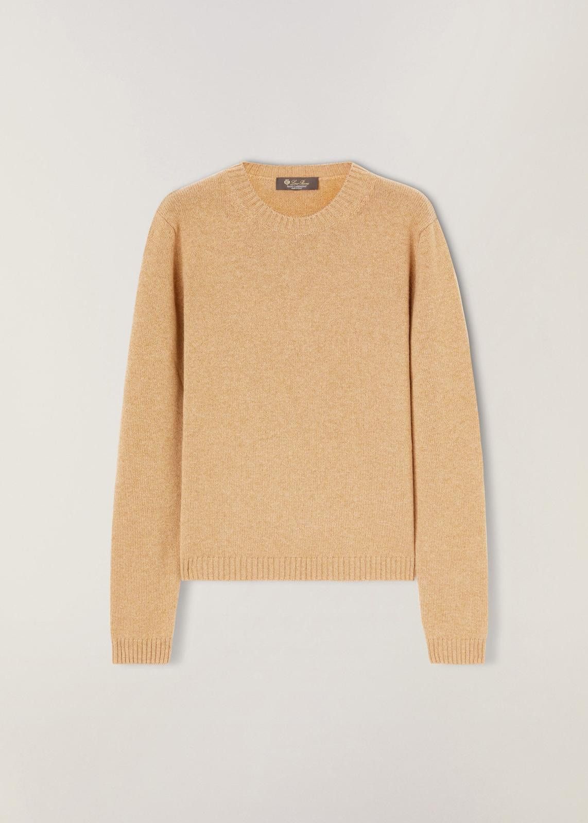 Loro Piana o1srvl11e0125 Parksville Crewneck Sweater in Camel Size M / US 6-8 / IT 42-44 - 1 Thumbnail