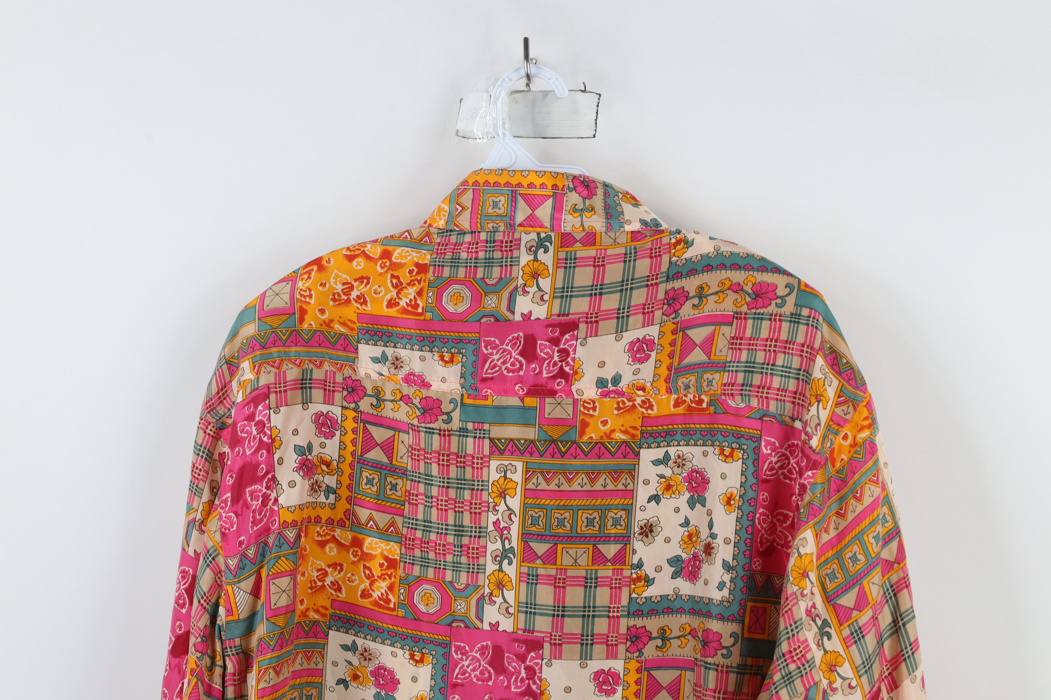 Vintage Vintage 90s Streetwear Patchwork Collared Button Shirt Size M / US 6-8 / IT 42-44 - 8 Thumbnail