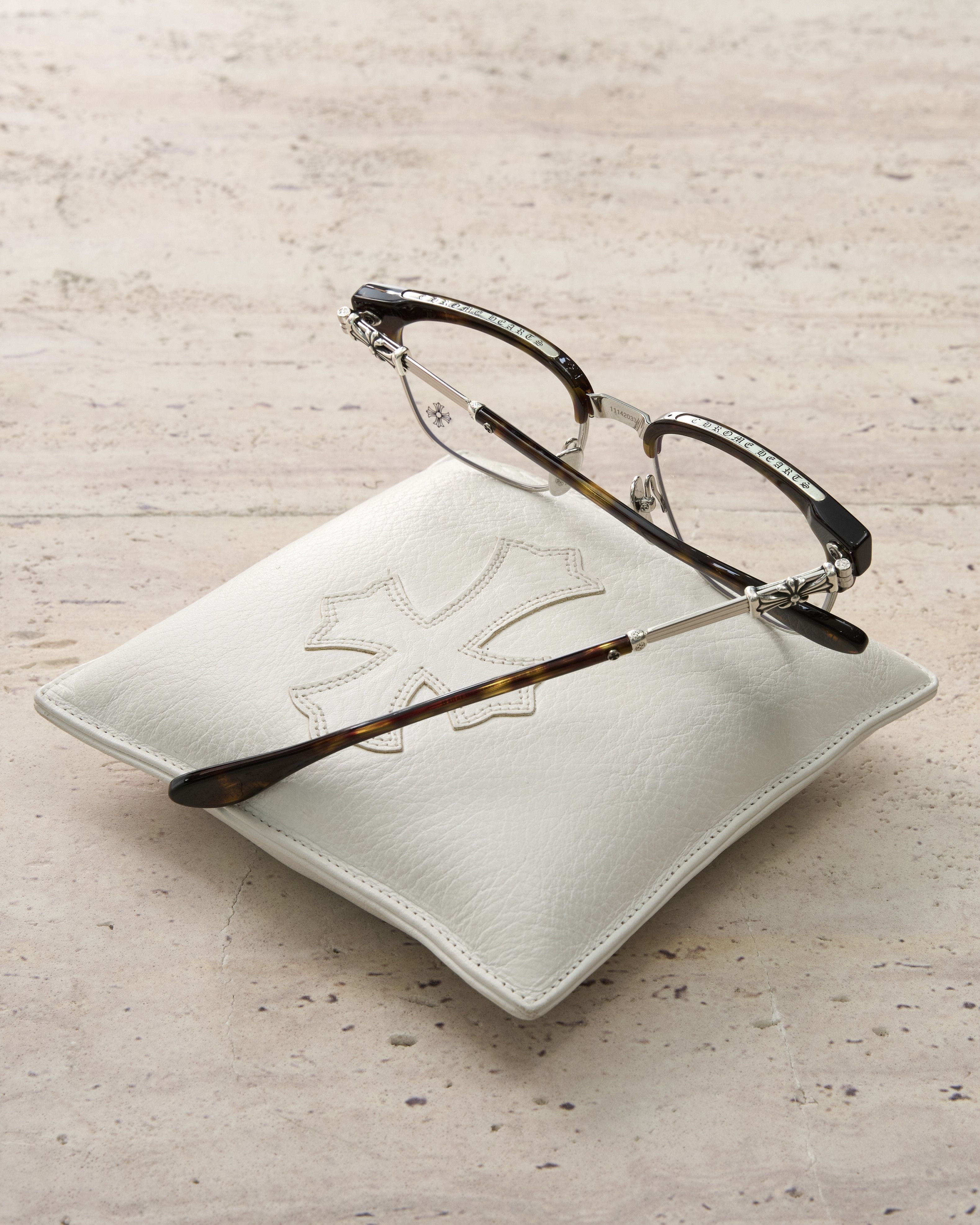 Chrome Hearts CHROME HEARTS BONENNOISSEUR II Dark Tortoise/Shiny Silver Size ONE SIZE - 6 Thumbnail