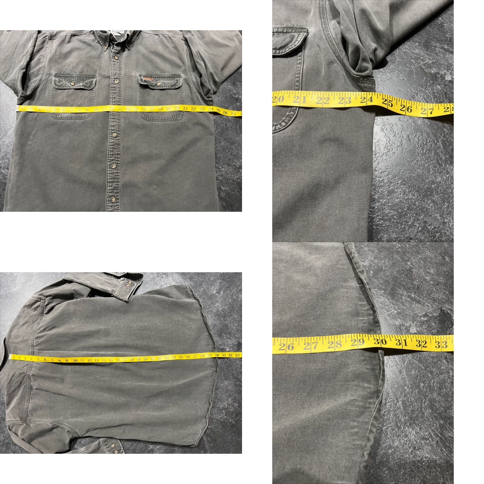 Carhartt Carhartt Shirt Cotton Twill Heavyweight Workwear Button-Down Long Sleeve Gray Size L Mens Size US L / EU 52-54 / 3 - 8 Thumbnail