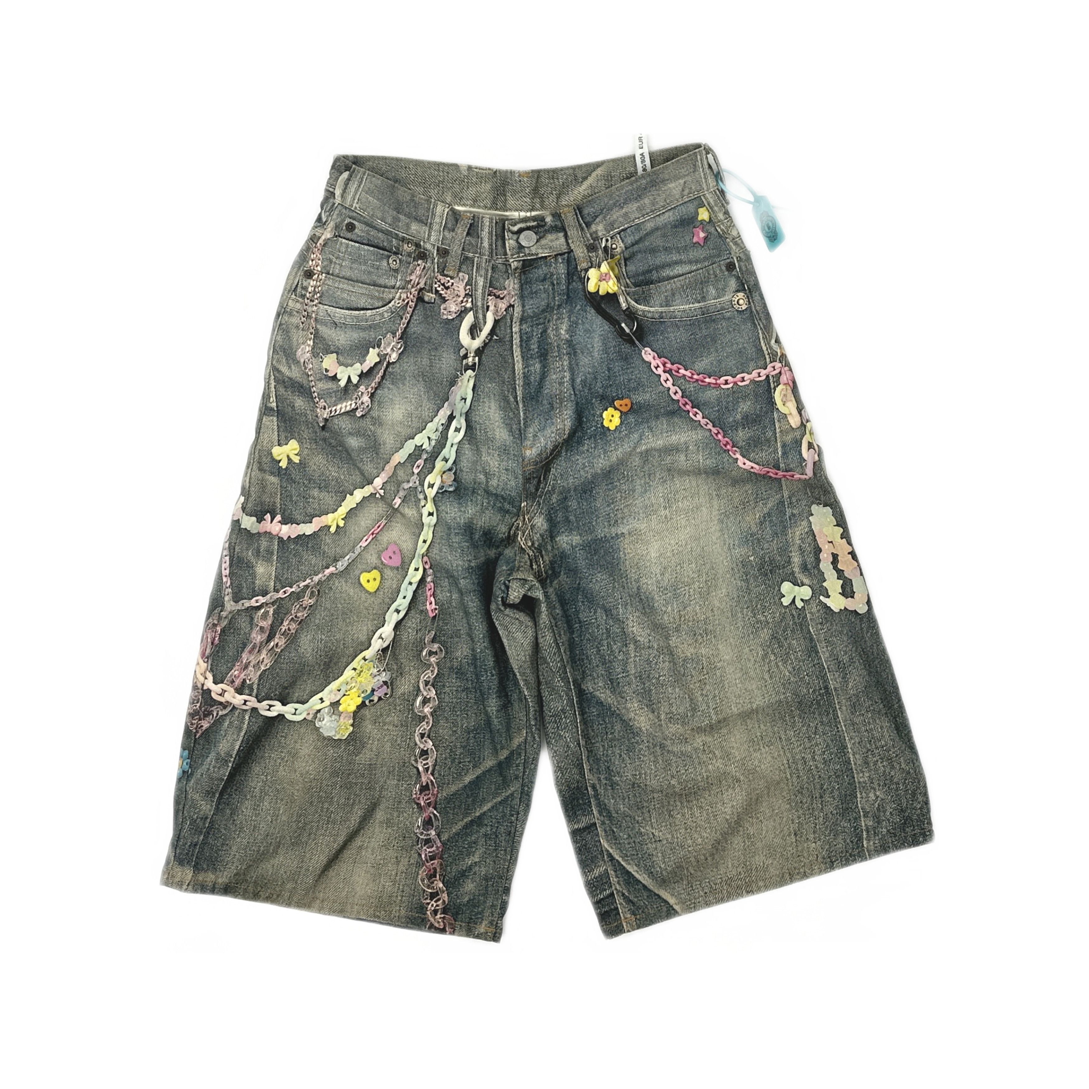 Acne Studios Acne Studios Chained Denim Shorts Size 30 Size US 30 / EU 46 - 1 Thumbnail