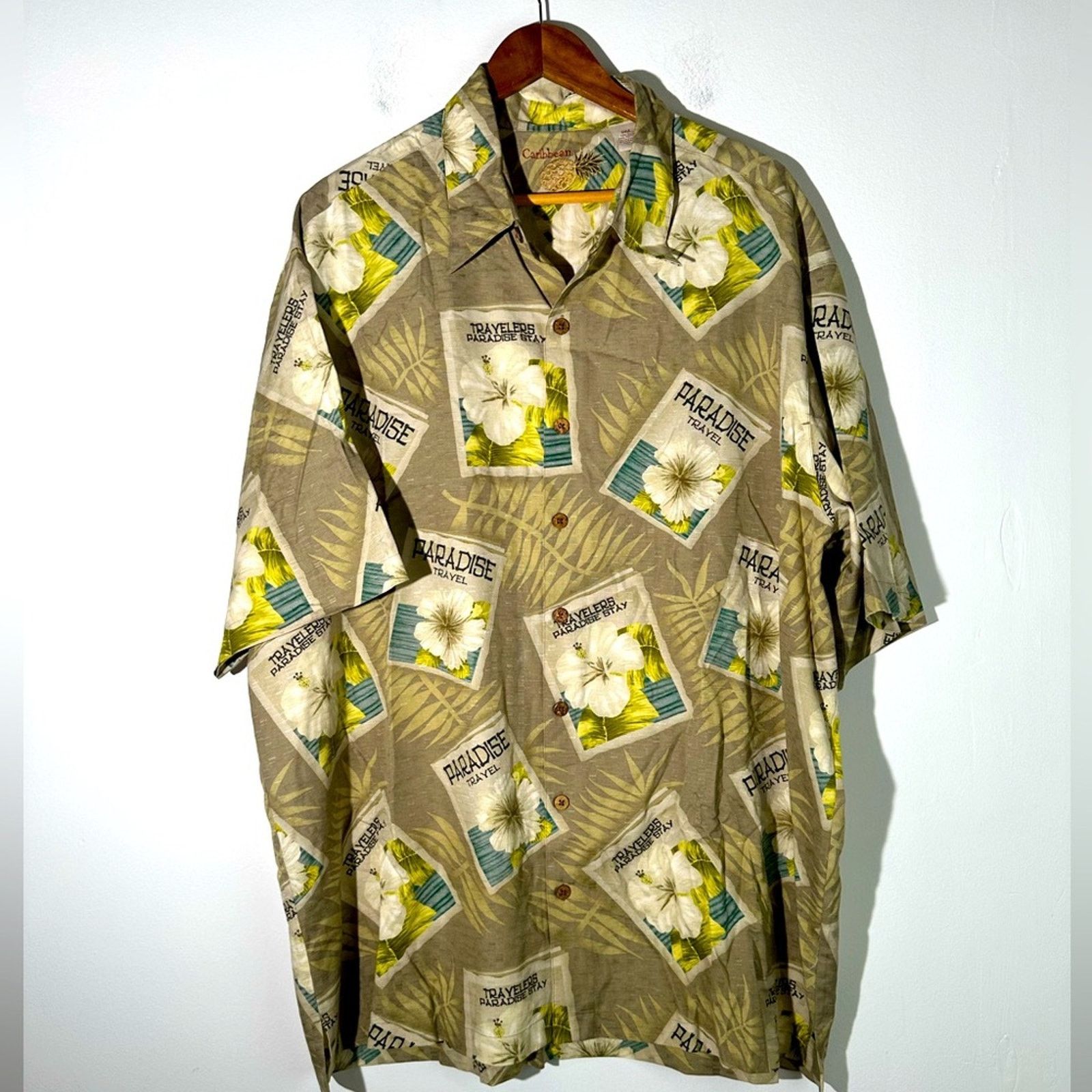 Caribbean Vintage Paradise Travel Hawaiian Shirt Size US XXL / EU 58 / 5 - 1 Thumbnail