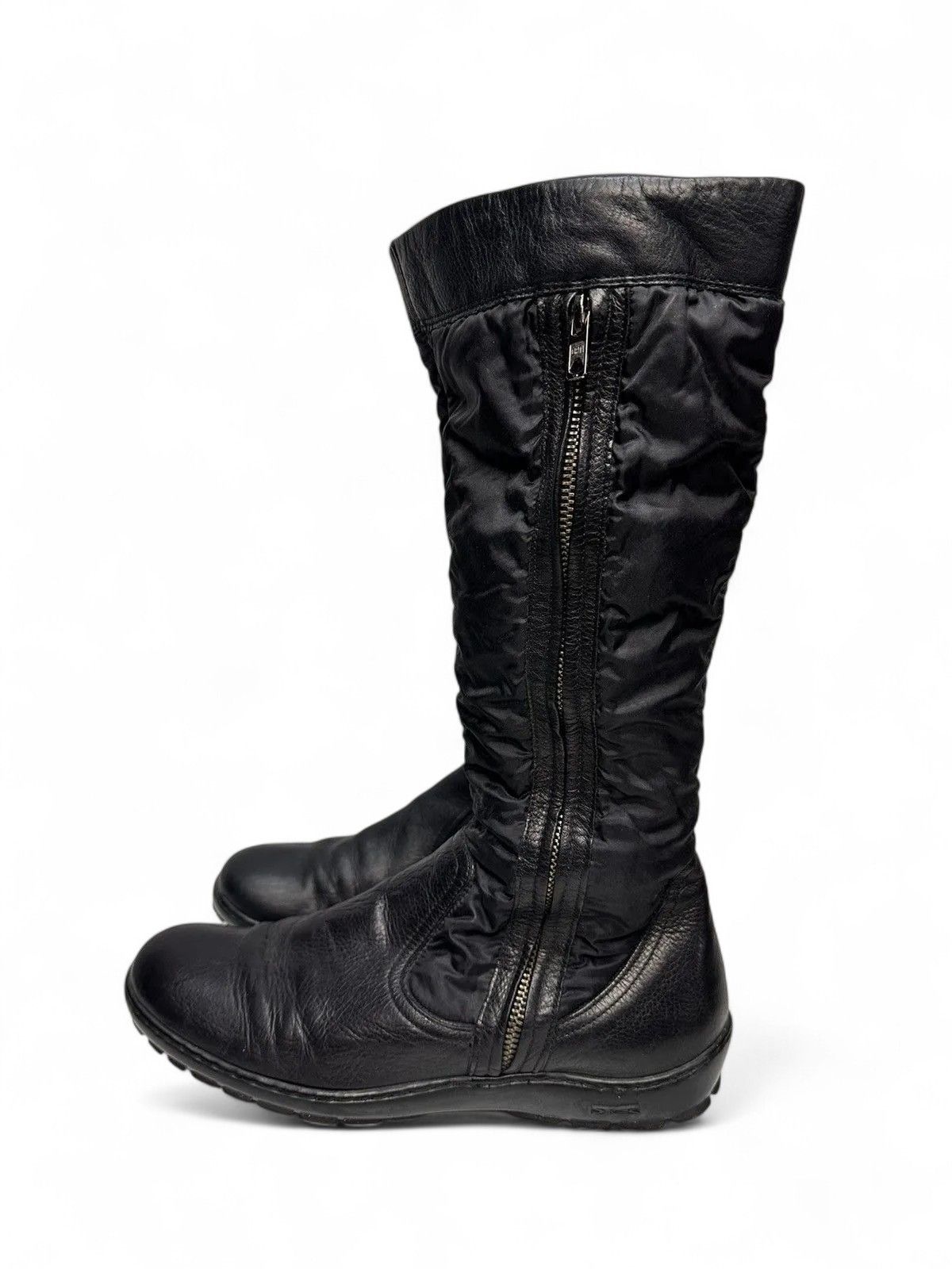 14th Addiction A.S. 98 Black Leather Vintage Boots Avantgarde Street Style Size US 10 / IT 40 - 6 Thumbnail