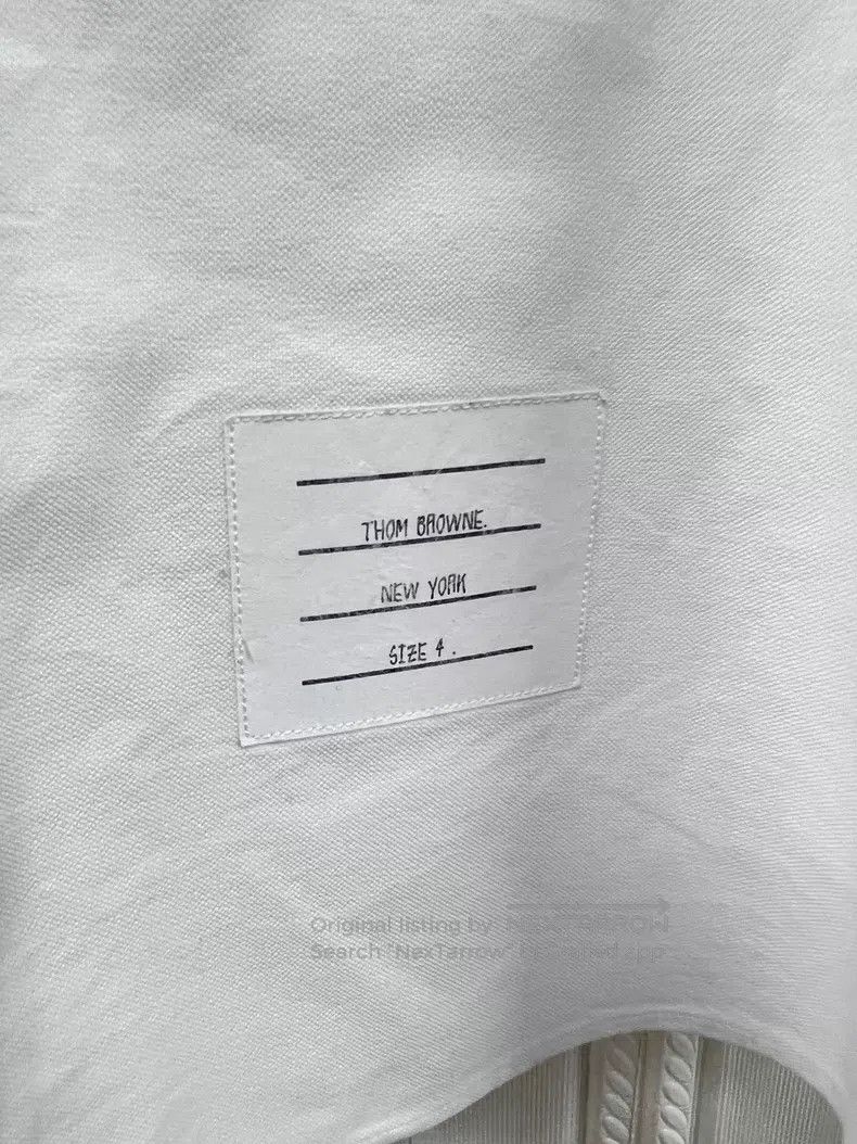 Thom Browne Thom Browne Oxford Shirt Short Sleeve Size US XL / EU 56 / 4 - 6 Thumbnail