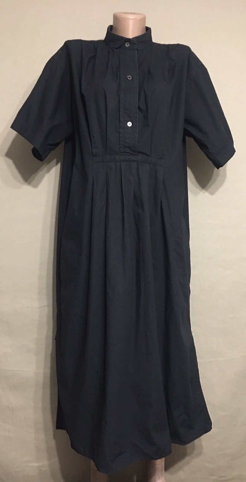 Designer × SOFIE D'HOORE Sofie D’hoore Cotton Black Oversized Dress Size EU 40 Size S / US 4 / IT 40 - 2 Thumbnail