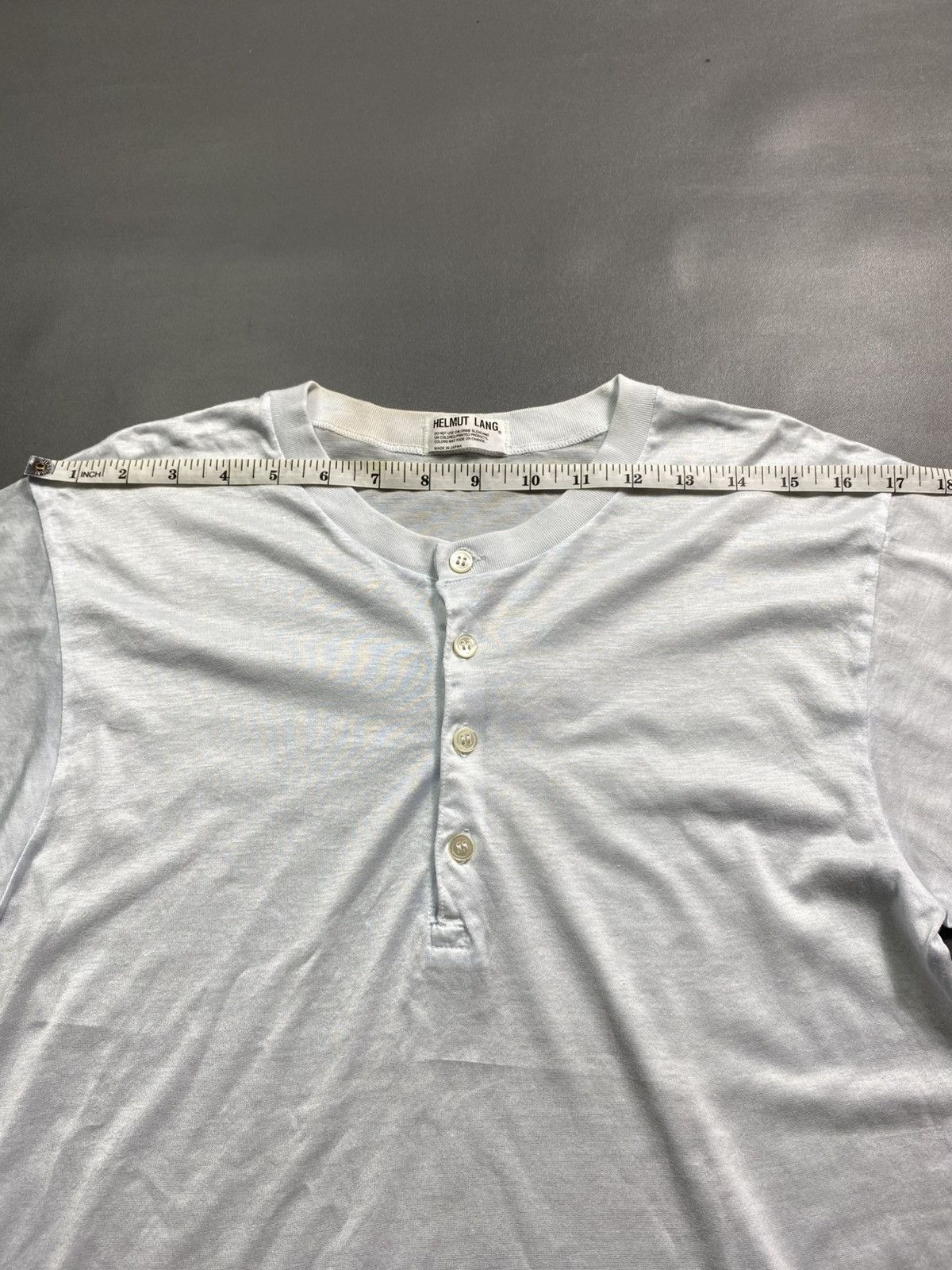 Helmut Lang Helmut Lang Button up Japan Henley Tee Size US M / EU 48-50 / 2 - 8 Thumbnail
