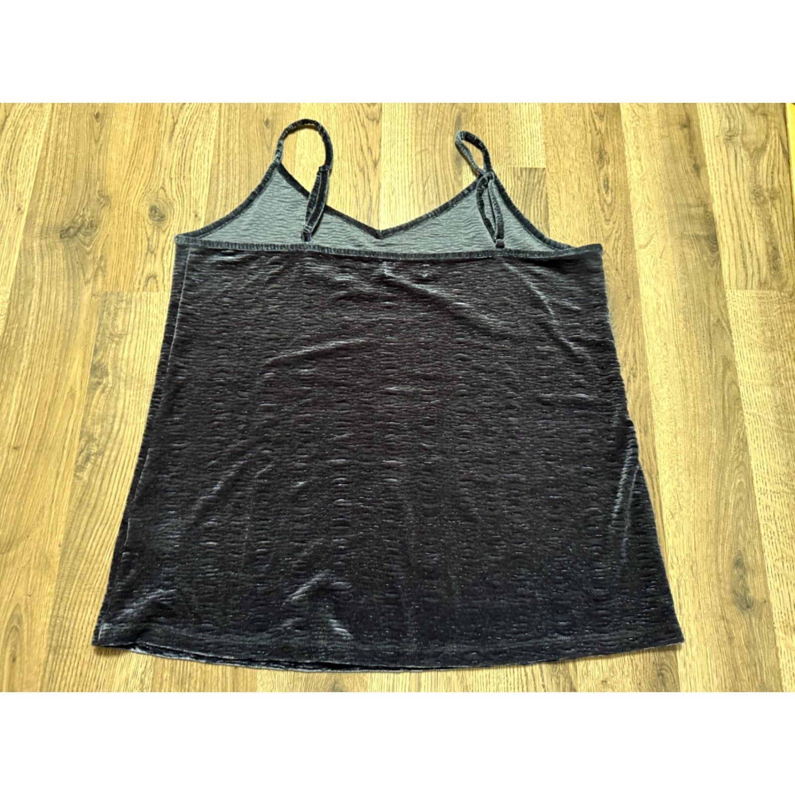 Vintage Maurices Tank Top Shirt Women Large Black V-Neck Sleeveless Size L / US 10 / IT 46 - 2 Thumbnail