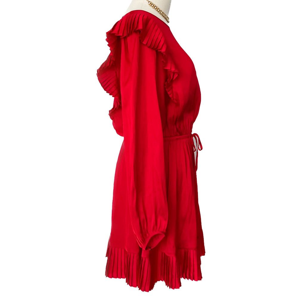 The Kooples The Kooples “Short red dress” pleated ruffle mini dress M Size M / US 6-8 / IT 42-44 - 9 Thumbnail