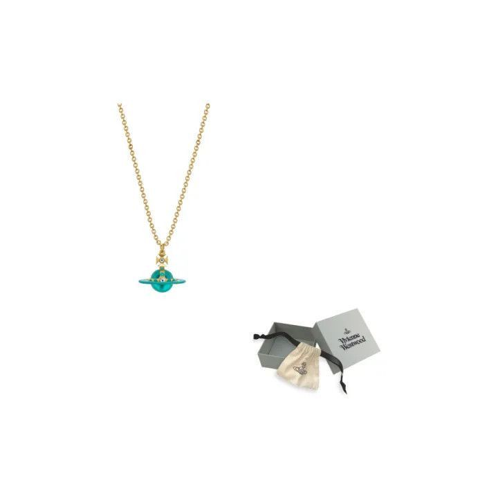 Vivienne Westwood Vivienne Westwood Gold Planet Pendant Necklace Size ONE SIZE - 4 Thumbnail