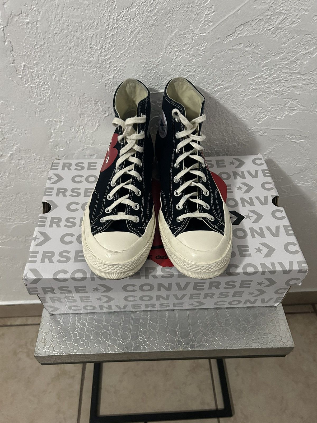 Comme des Garcons PLAY Comme Des Garçon Play Converse Black 10 Size US 10 / EU 43 - 3 Thumbnail