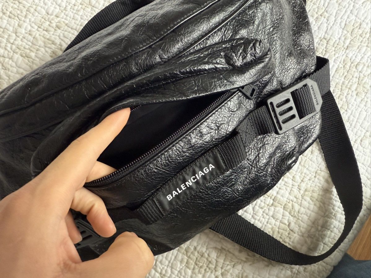 Black Balenciaga beltpack