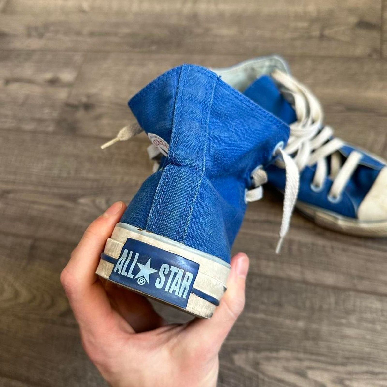 Converse Blue Chunky Mid Hi Top Blue Converse Chuck Taylor All Star Size US 7 / IT 37 - 3 Thumbnail