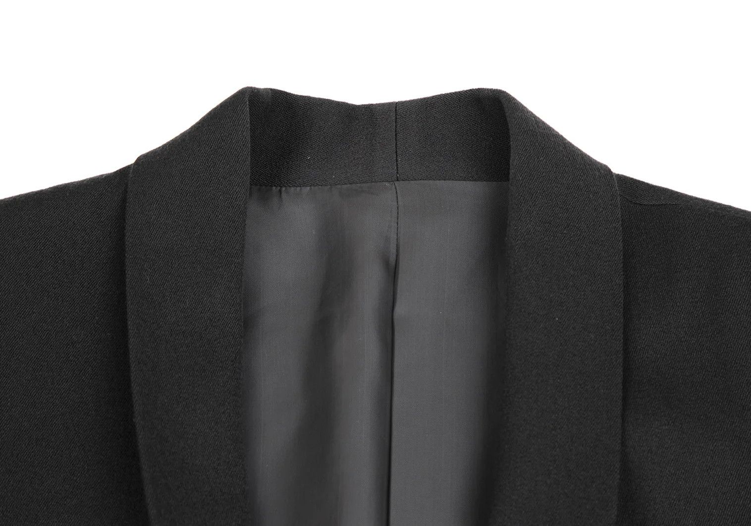 Issey Miyake Wool Shawl Collar Jacket in Charcoal Gray Size L Size US L / EU 52-54 / 3 - 3 Thumbnail
