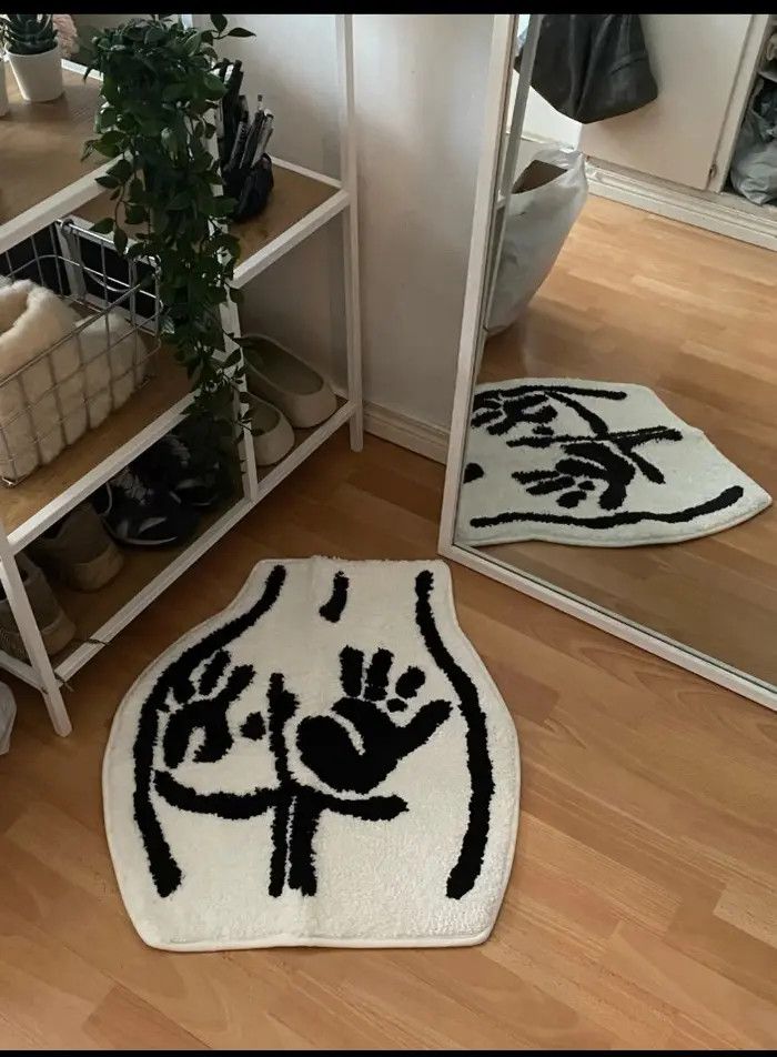 Handmade Handmade Floormats Bedroom Anti Slip Fluffy Soft Rugs Size ONE SIZE - 3 Thumbnail
