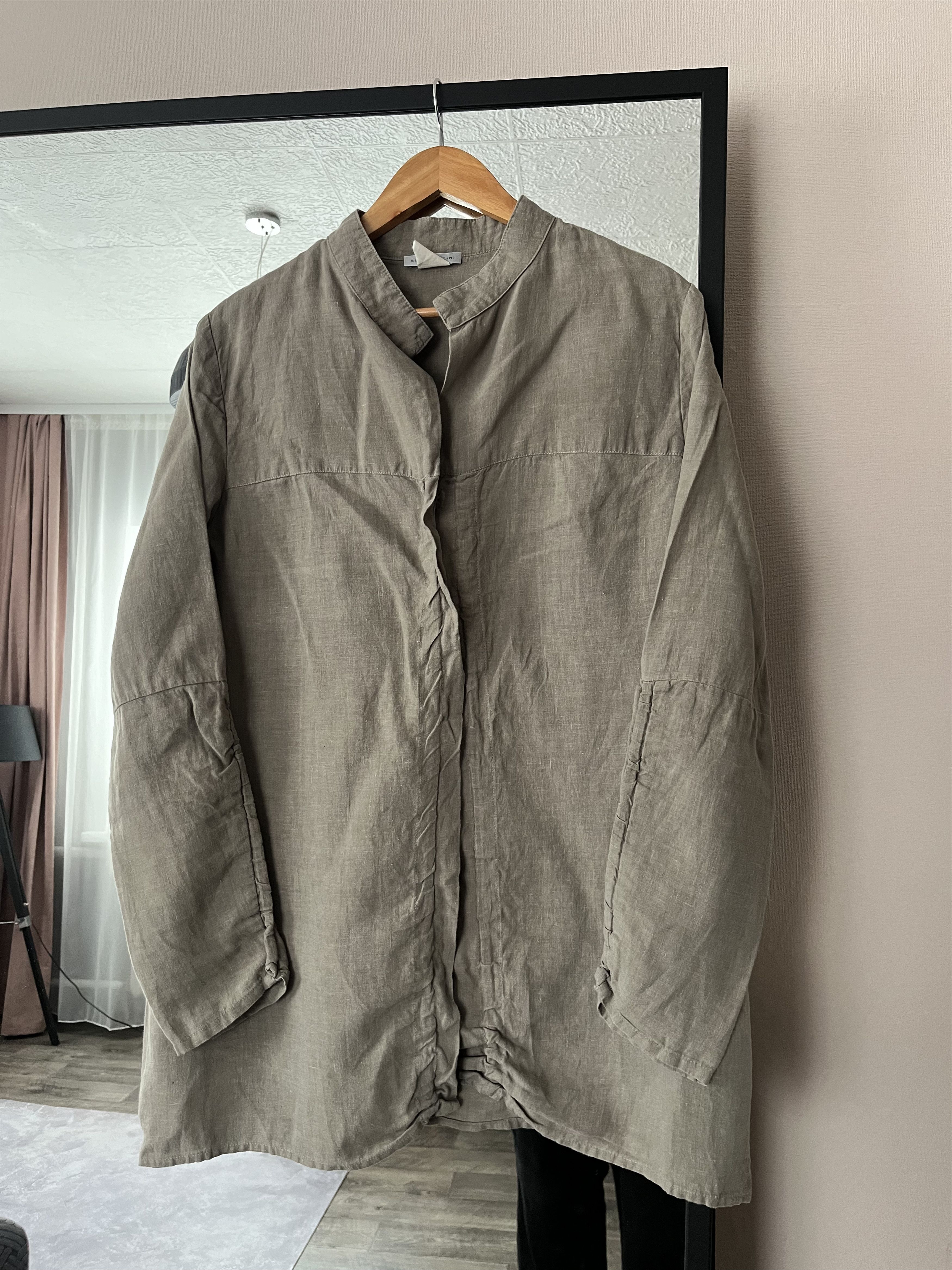 Sarah Pacini SARAH PACINI Linen Long Sleeve Italy Jacket Shirt Size 2 Size M / US 6-8 / IT 42-44 - 7 Thumbnail