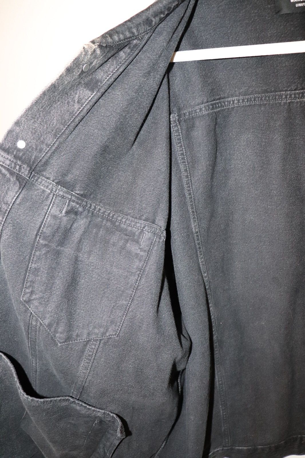 Balenciaga Metal Oversized Denim Jacket 'Black Size US L / EU 52-54 / 3 - 9 Thumbnail