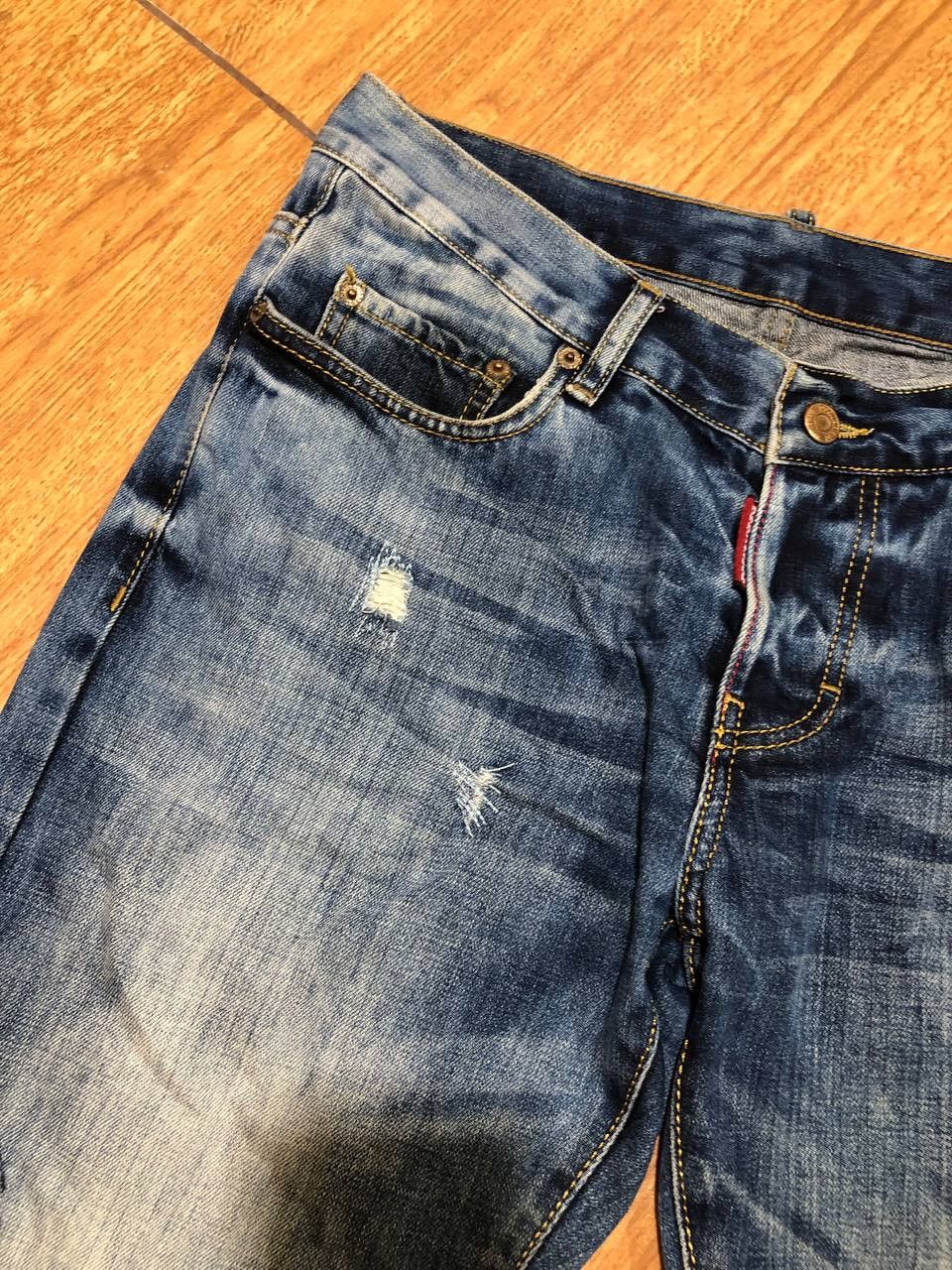 Dsquared2 Dsquared2 Blue Distressed Ripped vintage denim Jeans Size US 28 / EU 44 - 14 Thumbnail