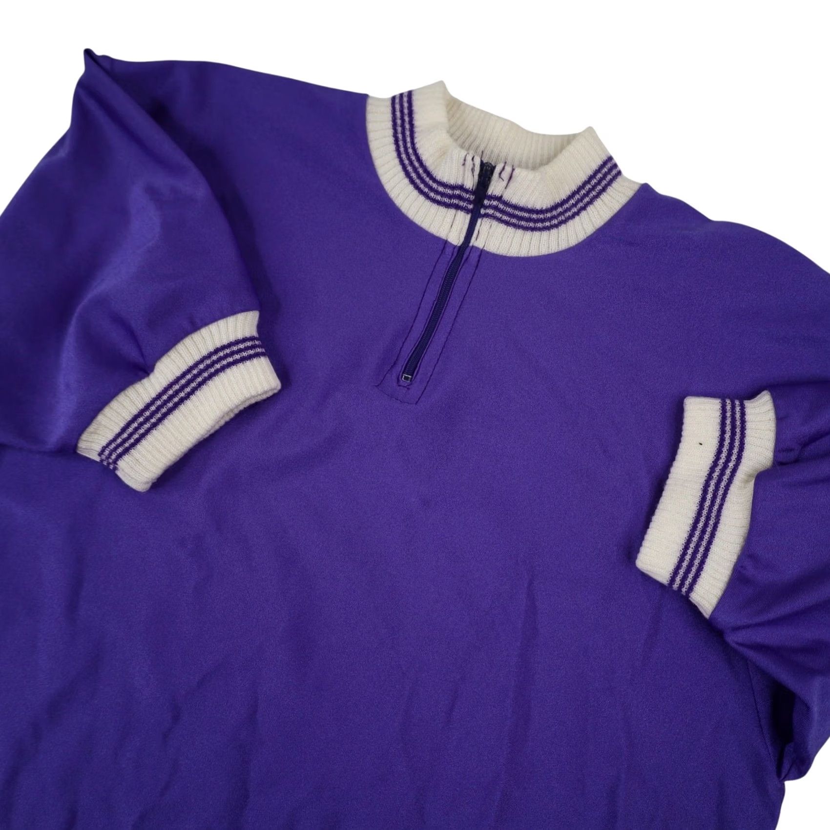 Vintage VINTAGE 70s Au Tour De France Cycling Jersey Purple S Men's T-Shirt DuPont Lycra Size US S / EU 44-46 / 1 - 6 Thumbnail