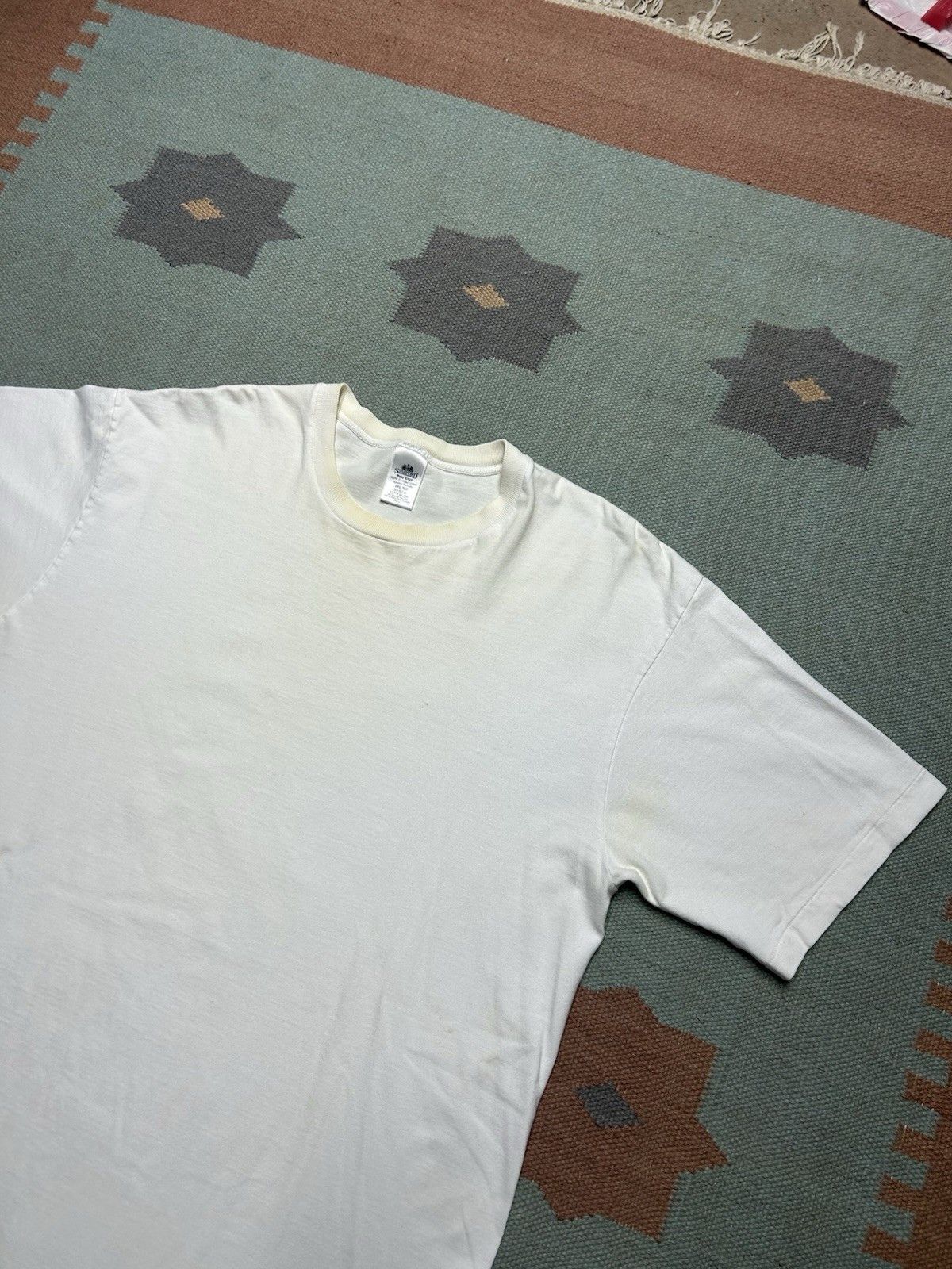 Vintage blank white t shirt Stafford soft cotton single stitch XL T Size US XL / EU 56 / 4 - 3 Thumbnail