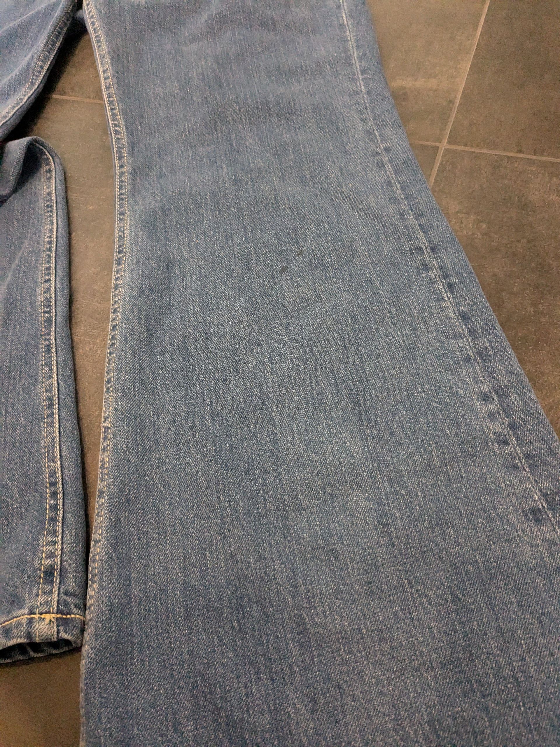 Tommy Hilfiger × Tommy Jeans Tommy Jeans 31/32 Wide Flared Blue Jeans Baggy Denim Size 31" - 12 Thumbnail