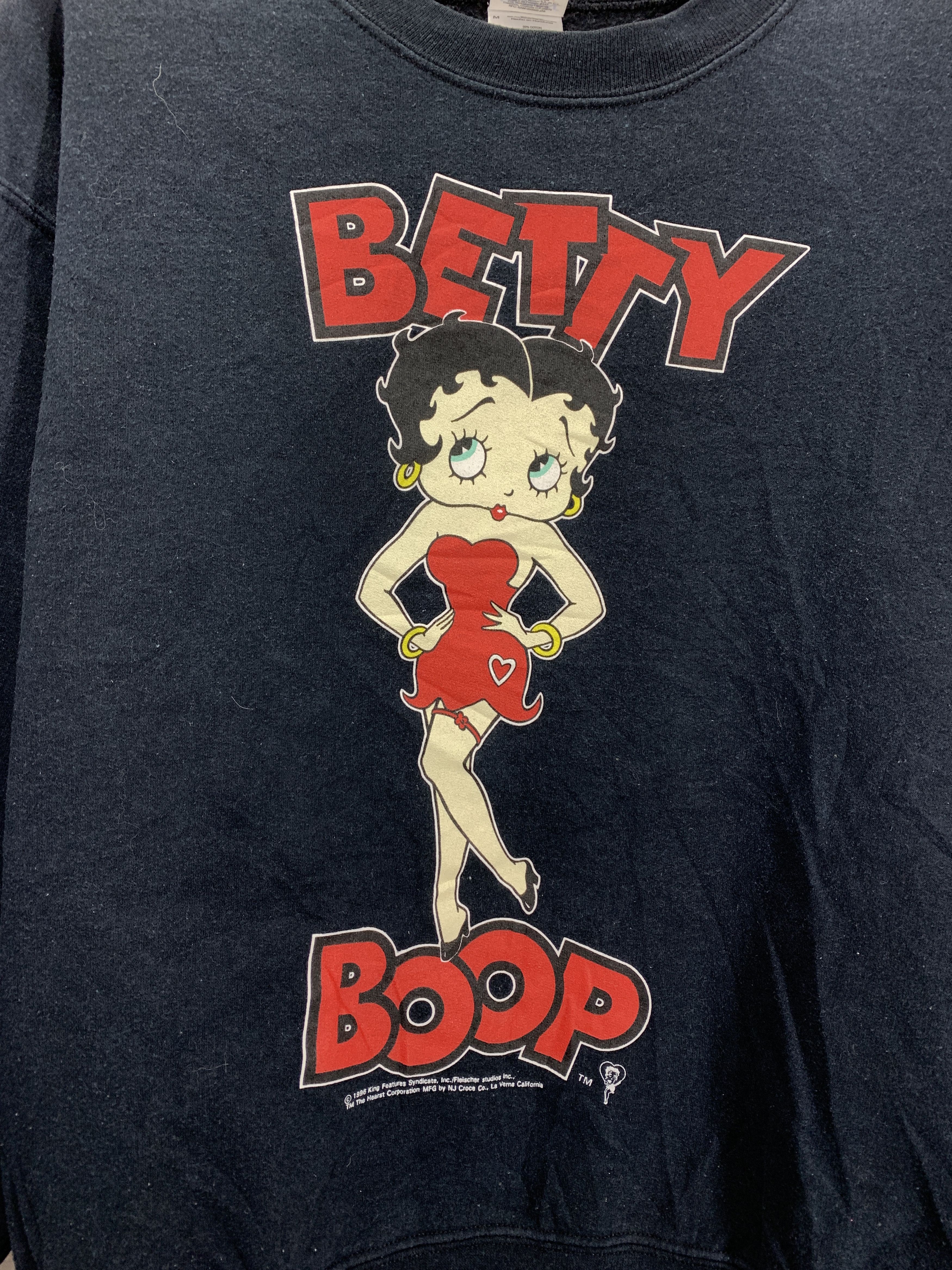 Gildan 1996 Vintage BETTY BOOP Crew Neck Sweatshirt #2117/11 Size US M / EU 48-50 / 2 - 2 Thumbnail
