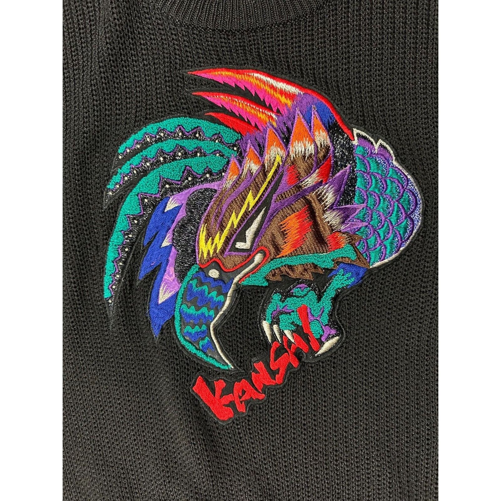 Kansai Yamamoto Kansai Yamamoto O2 eagle embroidered sweater sz S NWT vintag Size US S / EU 44-46 / 1 - 2 Thumbnail