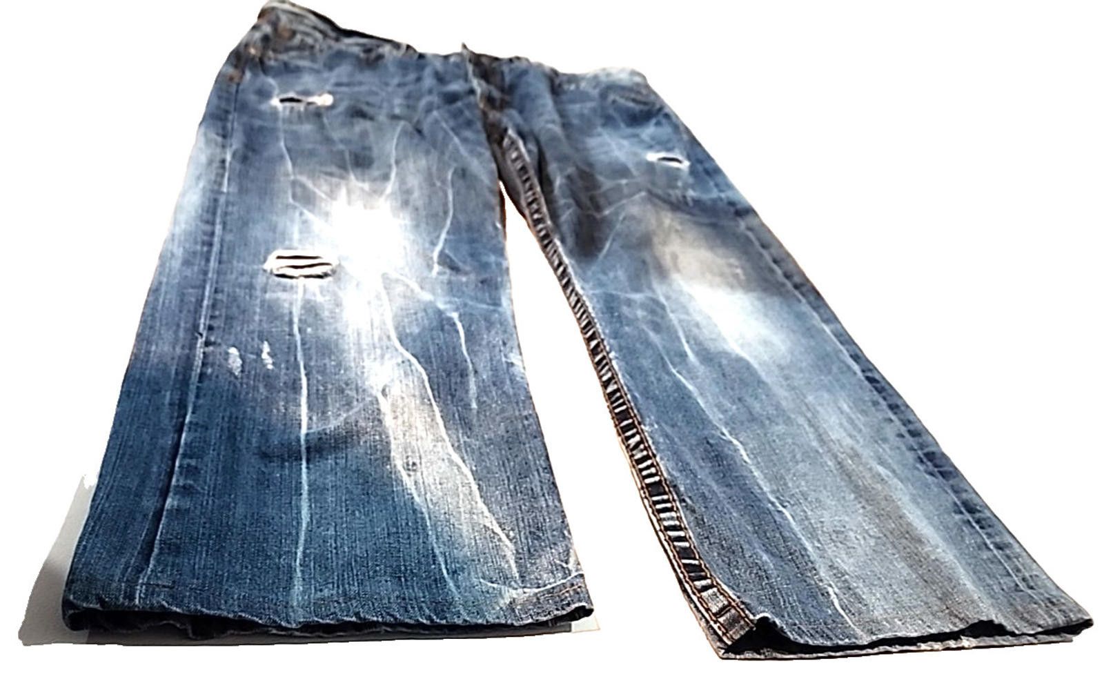 Other Rivet De Cru Big Baggy Jeans Distressed USA Actual 40W x 32L Size US 40 / EU 56 - 3 Thumbnail
