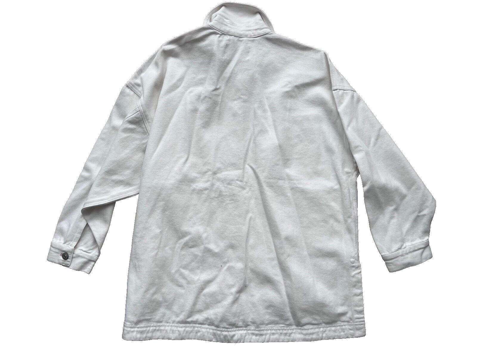 Free People Free People Madison City Twill Denim Jacket Optic White M Size M / US 6-8 / IT 42-44 - 5 Thumbnail