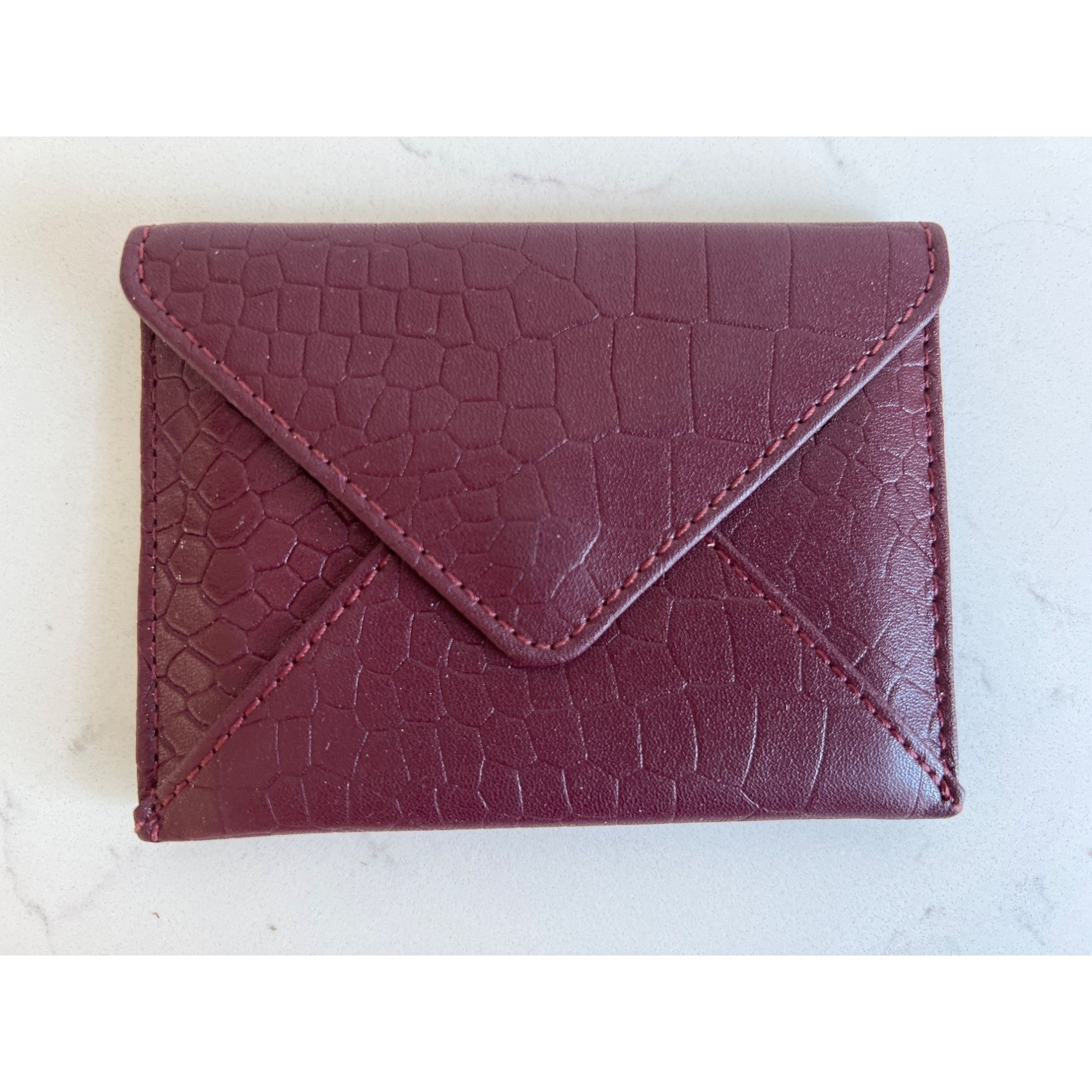 Other Rachel Miriam Burgundy Genuine Leather Card Wallet With Butt Size ONE SIZE - 2 Thumbnail