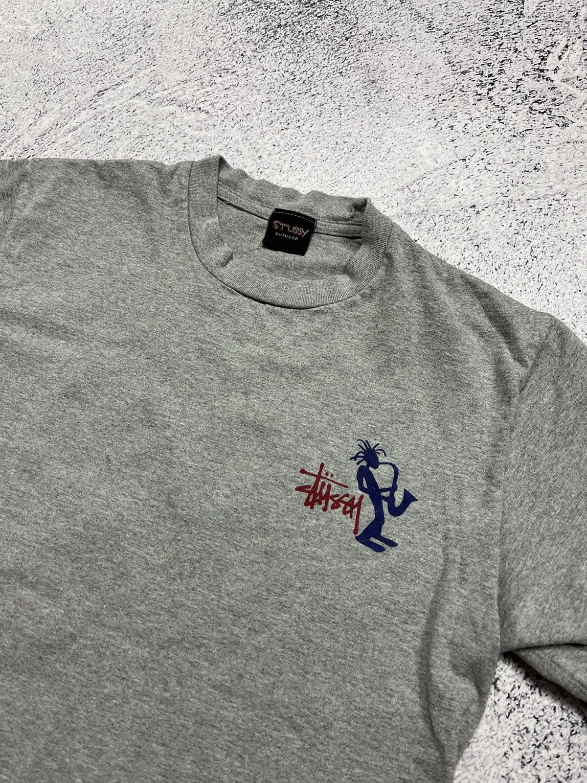 Stussy Stussy Outdoor 90’s Jazz Man Saxophone Vintage T Shirt Logo Size US S / EU 44-46 / 1 - 6 Thumbnail