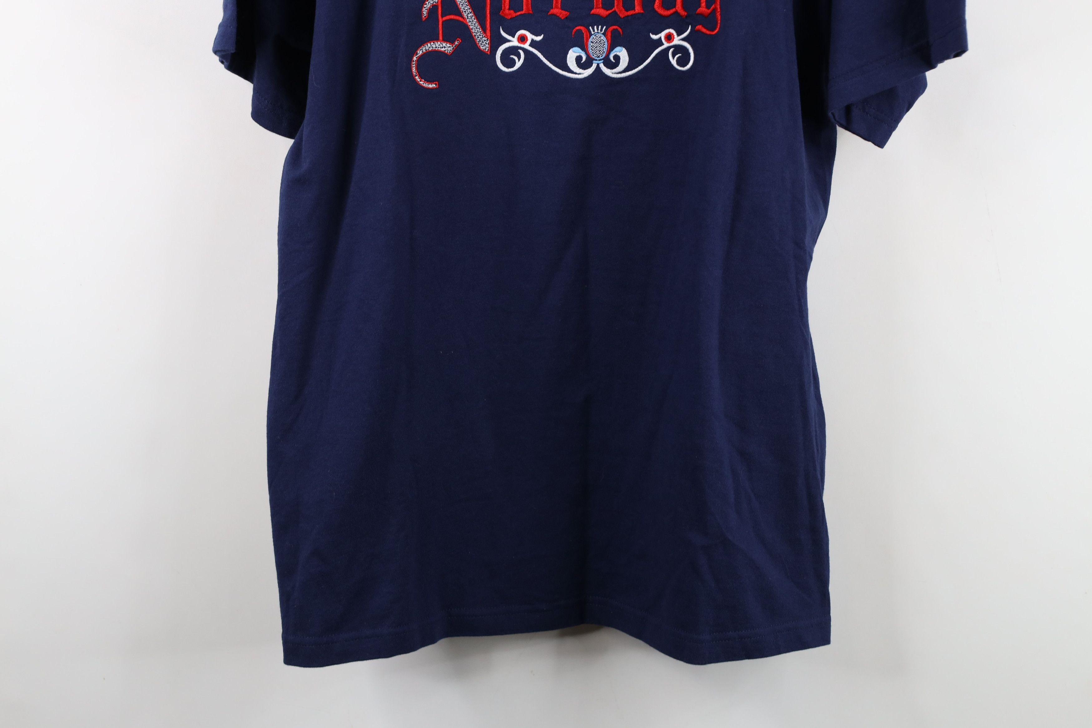 Vintage Vintage 90s Streetwear Spell Out Norway Short Sleeve T-Shirt Size US L / EU 52-54 / 3 - 3 Thumbnail