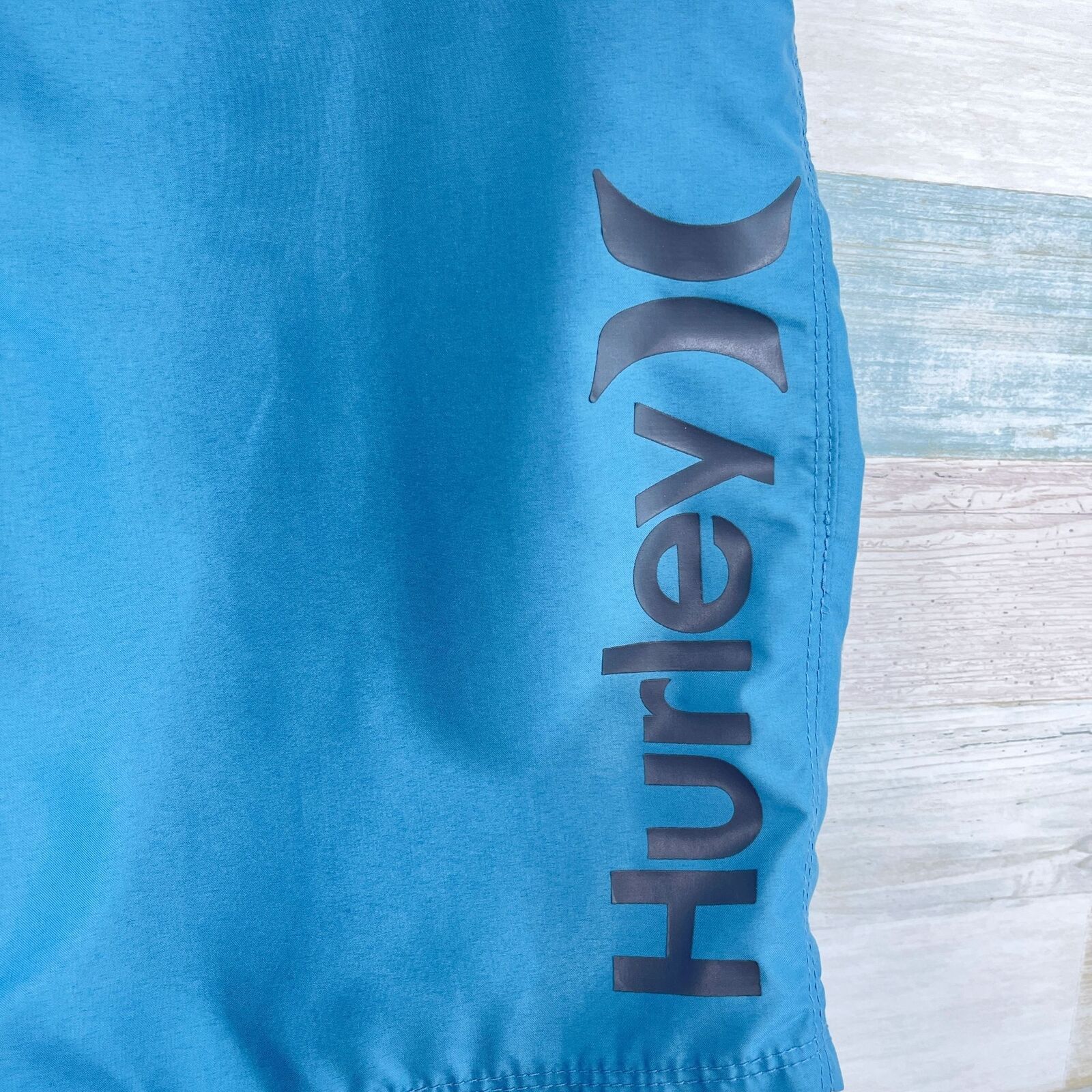 Hurley Hurley Swim Board Shorts Blue Solid 9" Inseam Swimwear 30 Size US 30 / EU 46 - 3 Thumbnail