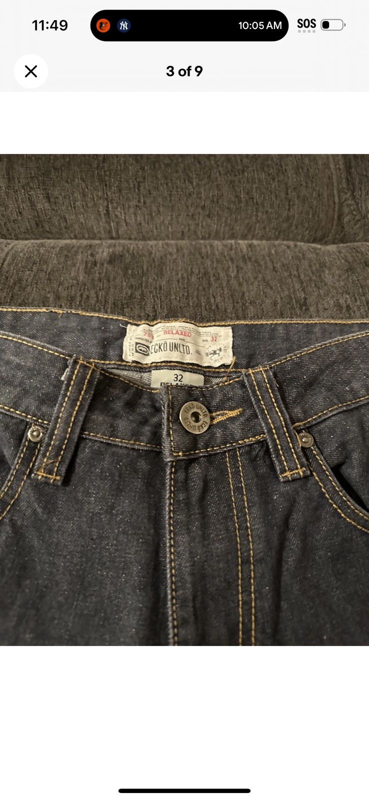 Ecko Unltd. Ecko Unltd Black Dark Raw Jorts Skater Punk Grunge Goth Size US 32 / EU 48 - 3 Thumbnail