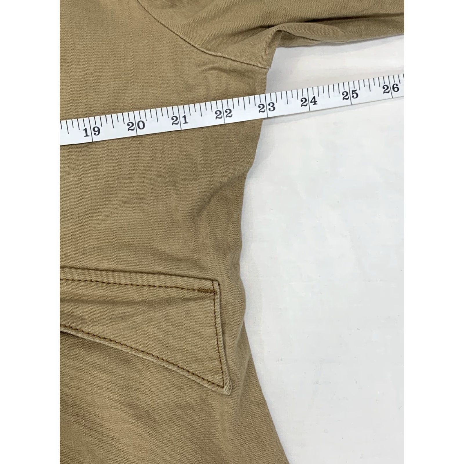 Levi's Levi's Women Jacket Pea Coat Style 3-Button Up Juniors XL Beige Long Sleeve Cotton Blend Solid Size XL / US 12-14 / IT 48-50 - 4 Thumbnail