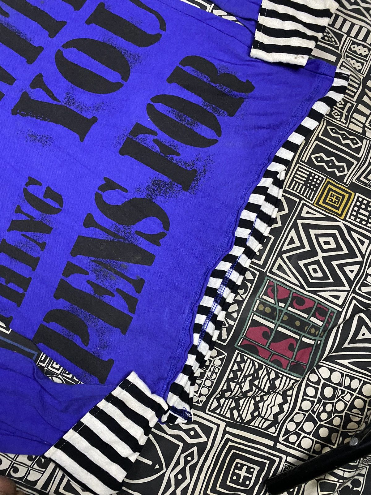 14th Addiction × Japanese Brand × Le Grande Bleu (L.G.B.) Dig Deep Skulls Double Colar Longsleeve T shir Size US L / EU 52-54 / 3 - 6 Thumbnail