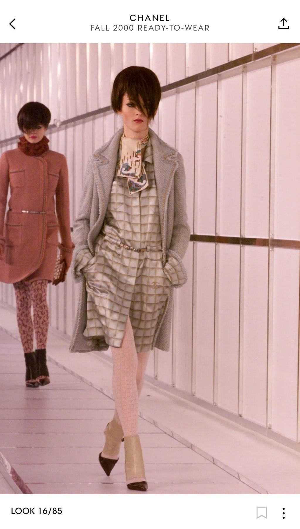 Chanel Chanel F/W 2000 Runway by Karl Lagerfeld Coat With Belt Size S / US 4 / IT 40 - 2 Thumbnail