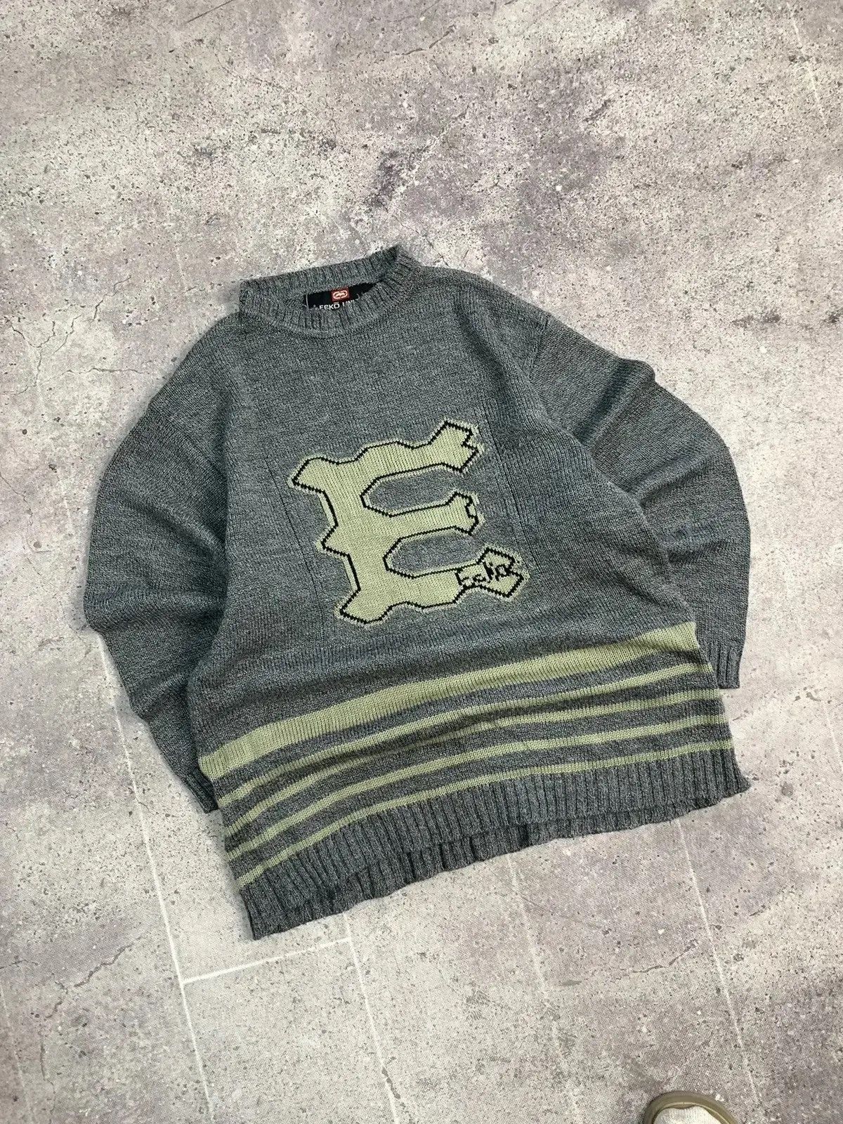 Ecko Unltd. × Vintage Vintage Y2K Ecko UNLTD Sweater If Six Was Nine Style Size US XL / EU 56 / 4 - 11 Thumbnail